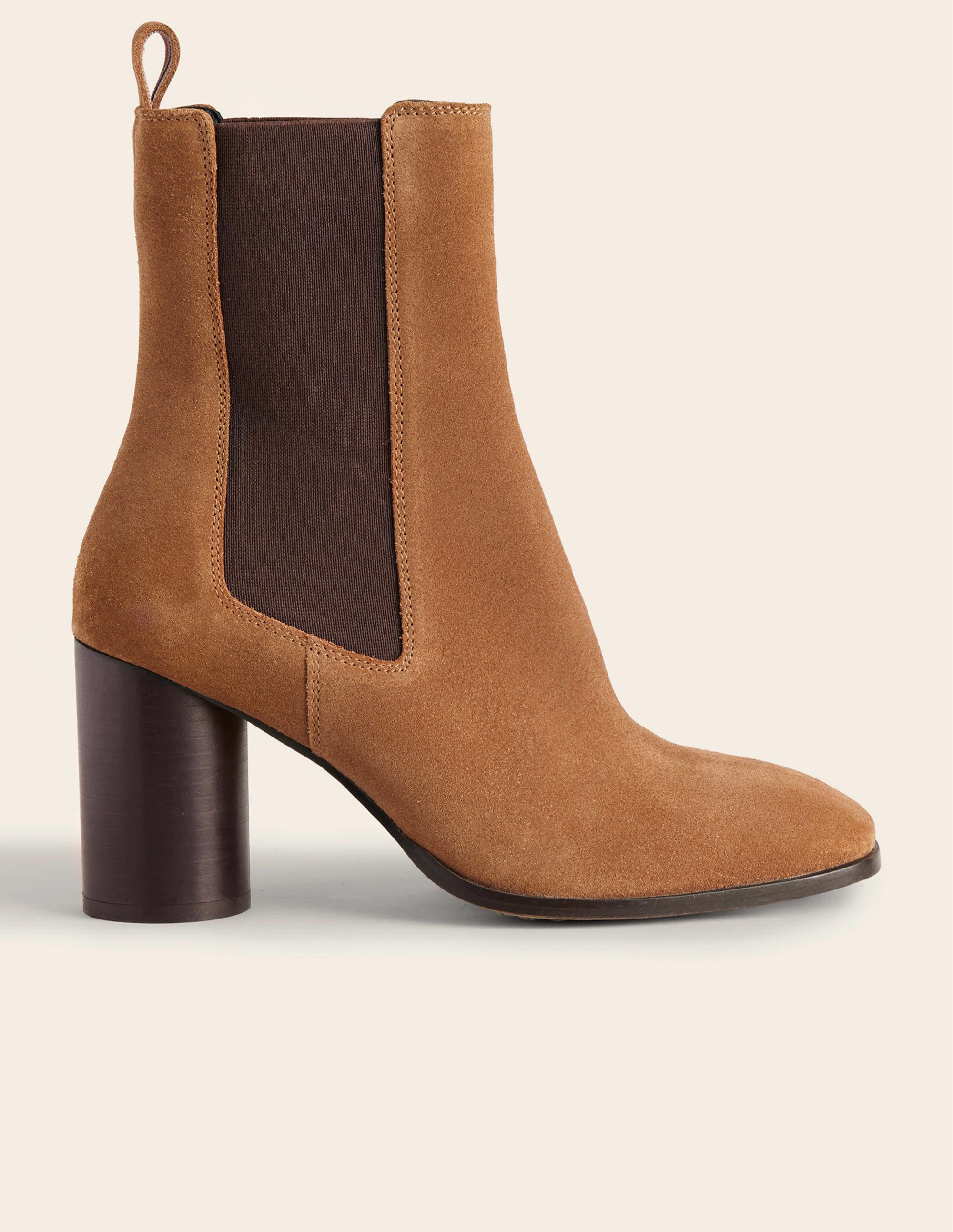 Heeled Chelsea Boots-Golden Brown - Image 2