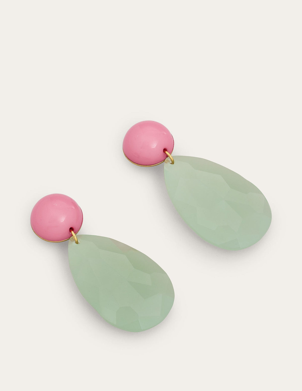 Resin Drop Earrings-Turquoise - Image 1
