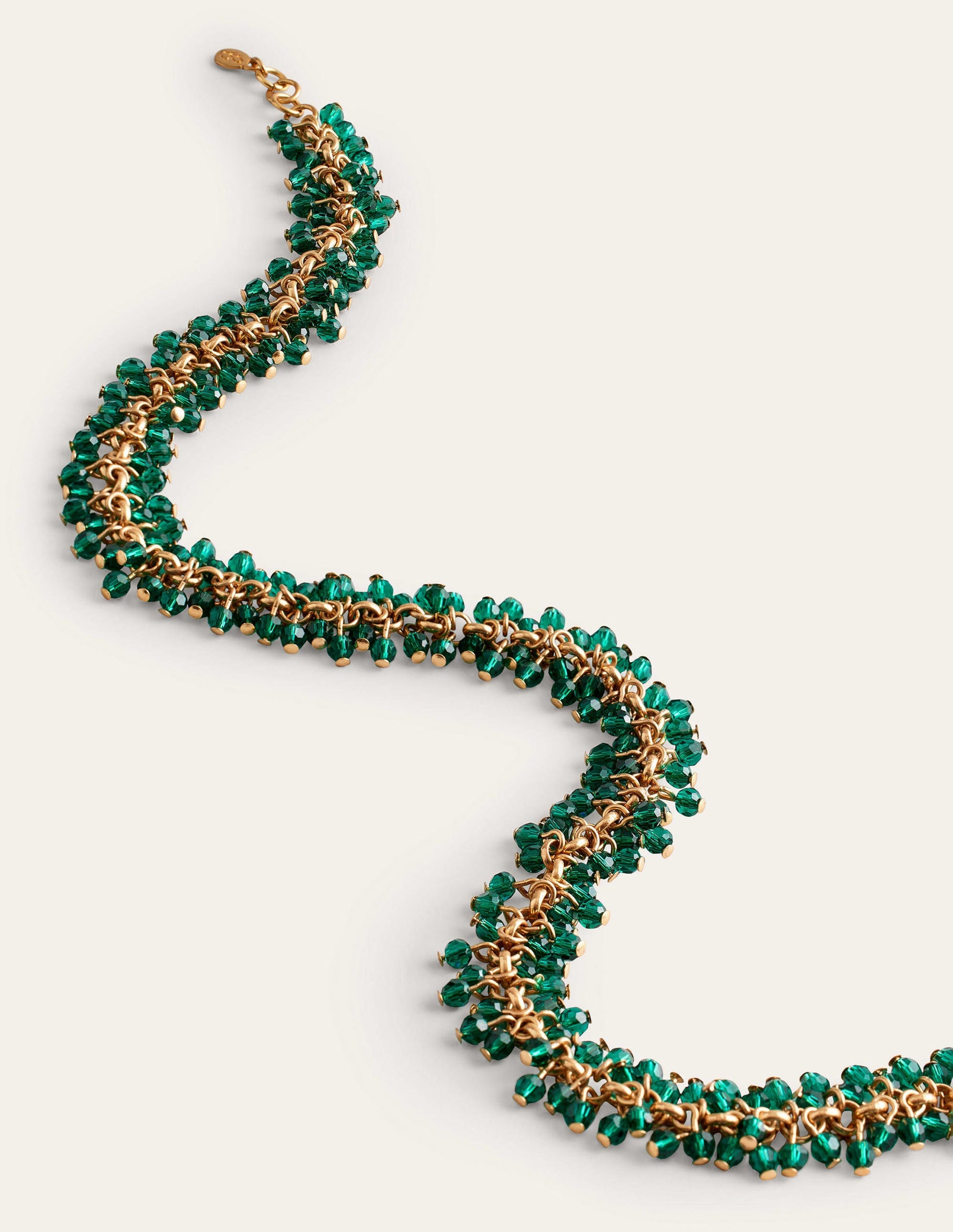 Beaded Necklace-Green-3