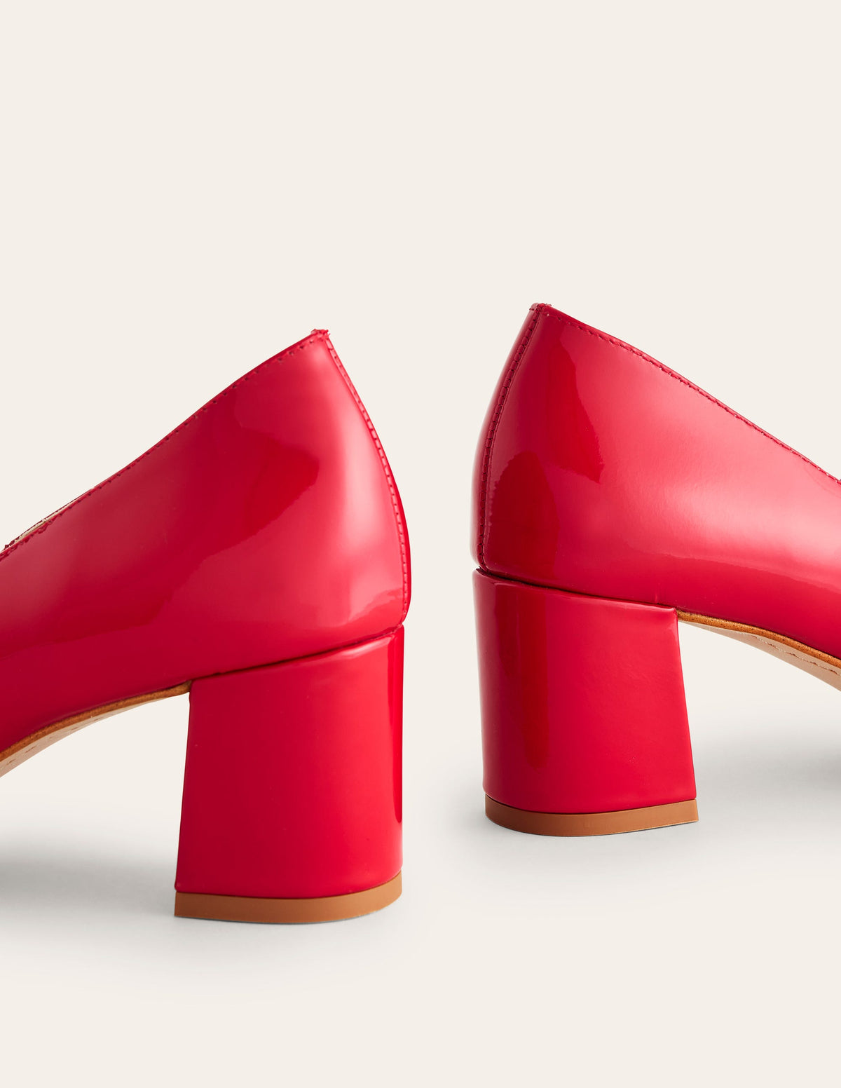 Block Heel Mary Jane-Flamenco Red Patent - Image 4