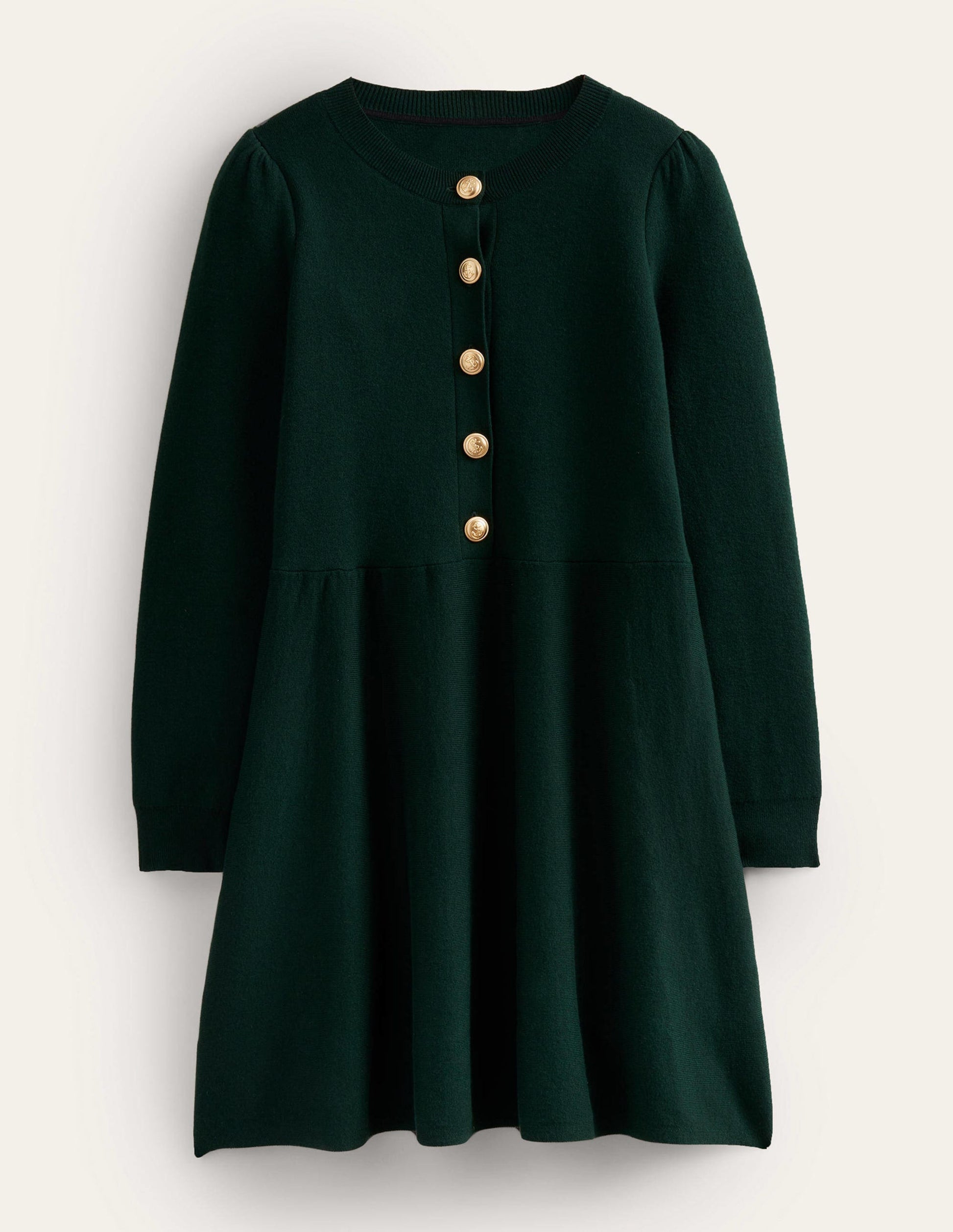 Relaxed Knitted Mini Dress-Cavolo Nero-7