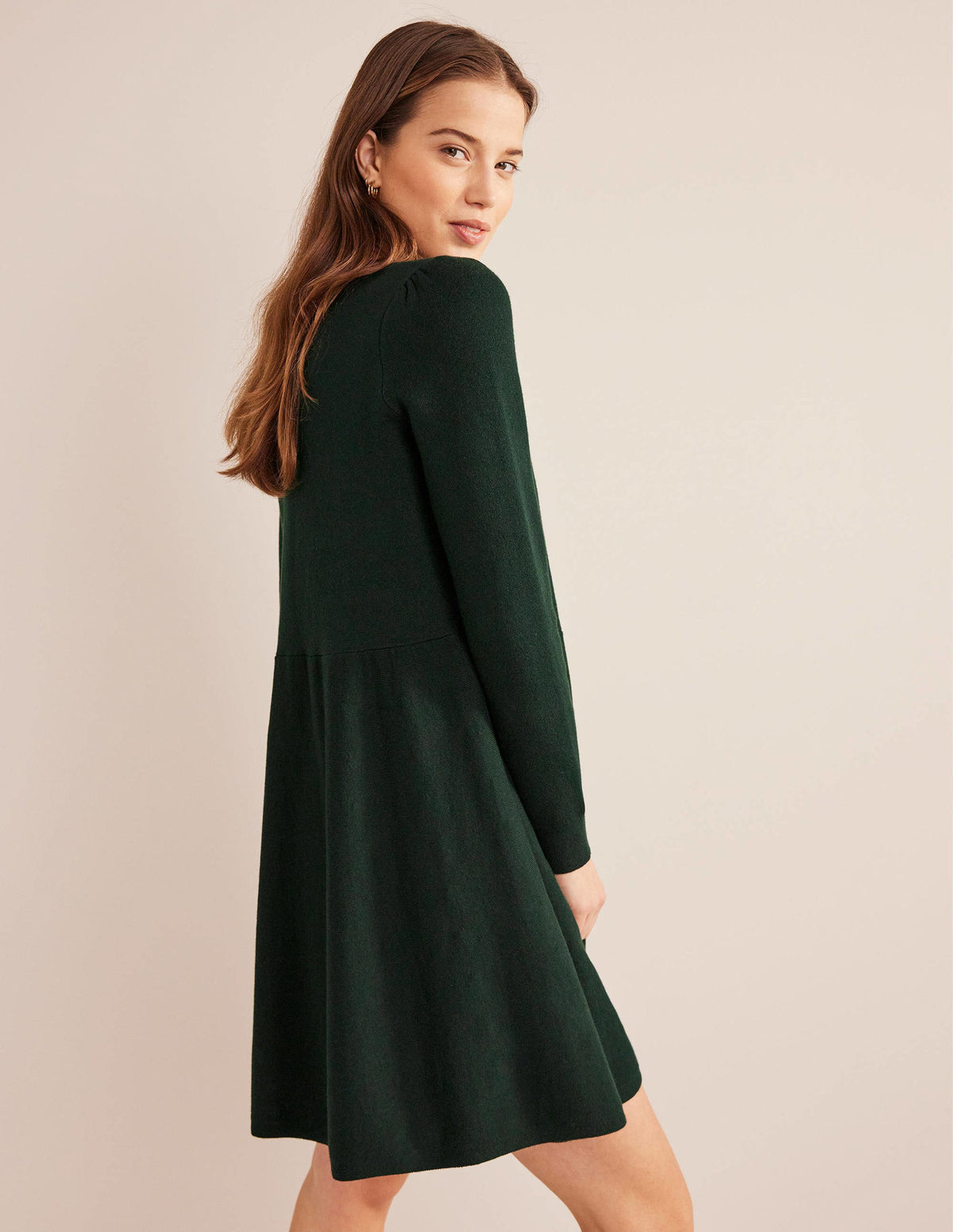 Relaxed Knitted Mini Dress-Cavolo Nero - Image 6