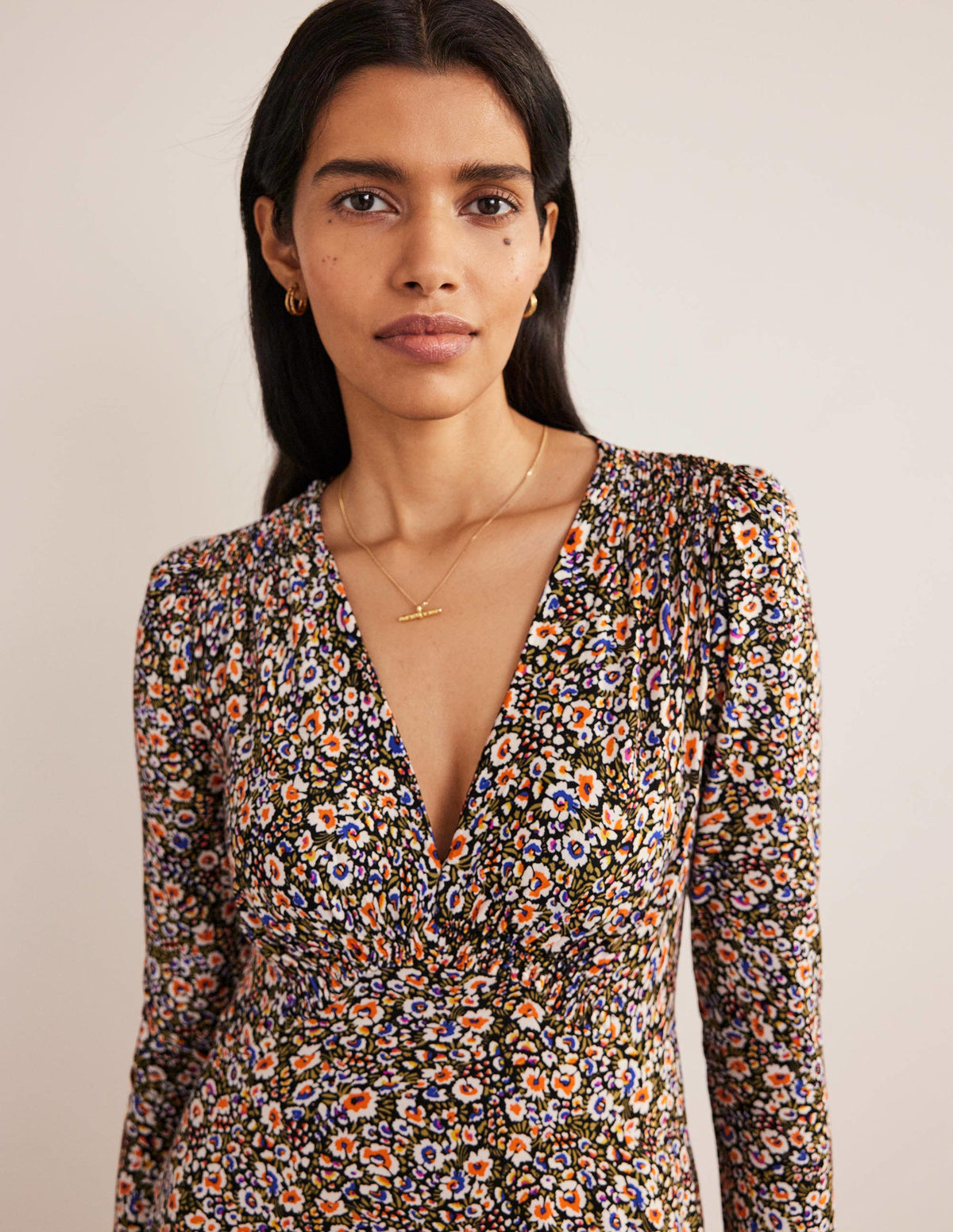 Jersey Mini Tea Dress-Multi, Eden Bloom - Image 2