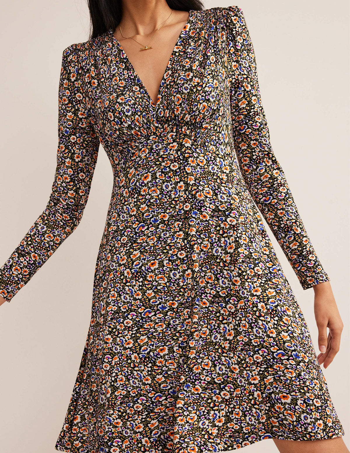 Jersey Mini Tea Dress-Multi, Eden Bloom - Image 4