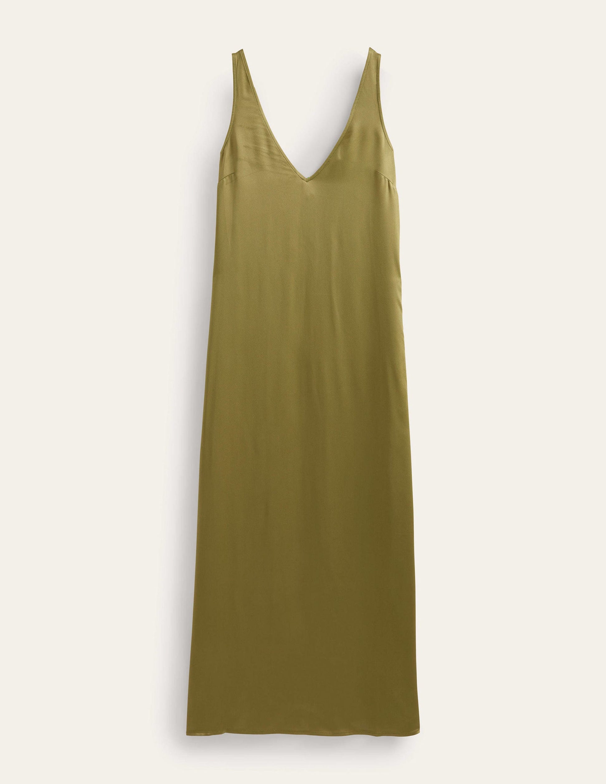 Satin Slip Maxi Dress-Capulet Olive-5