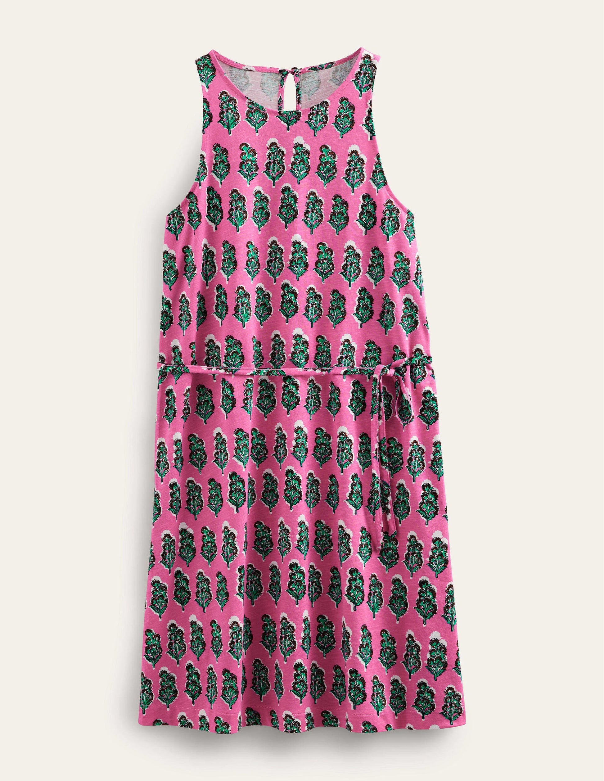 Swing Jersey Dress-Festival Pink, Artisan Bloom-5