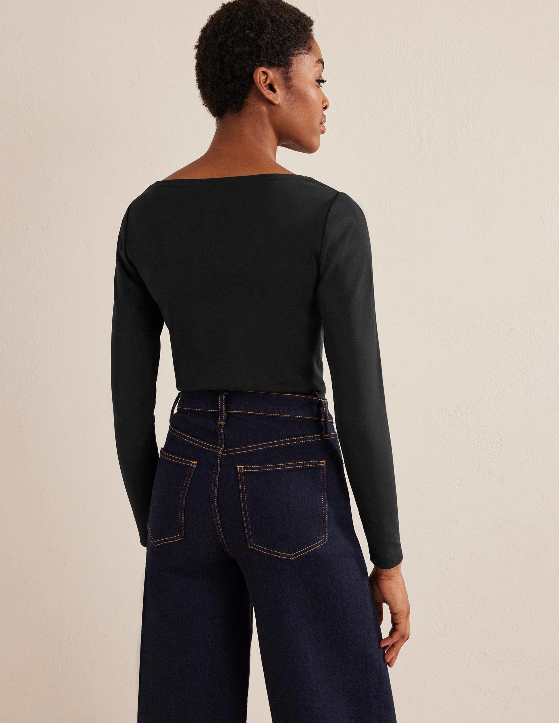 Essential Boatneck Top-Black-3