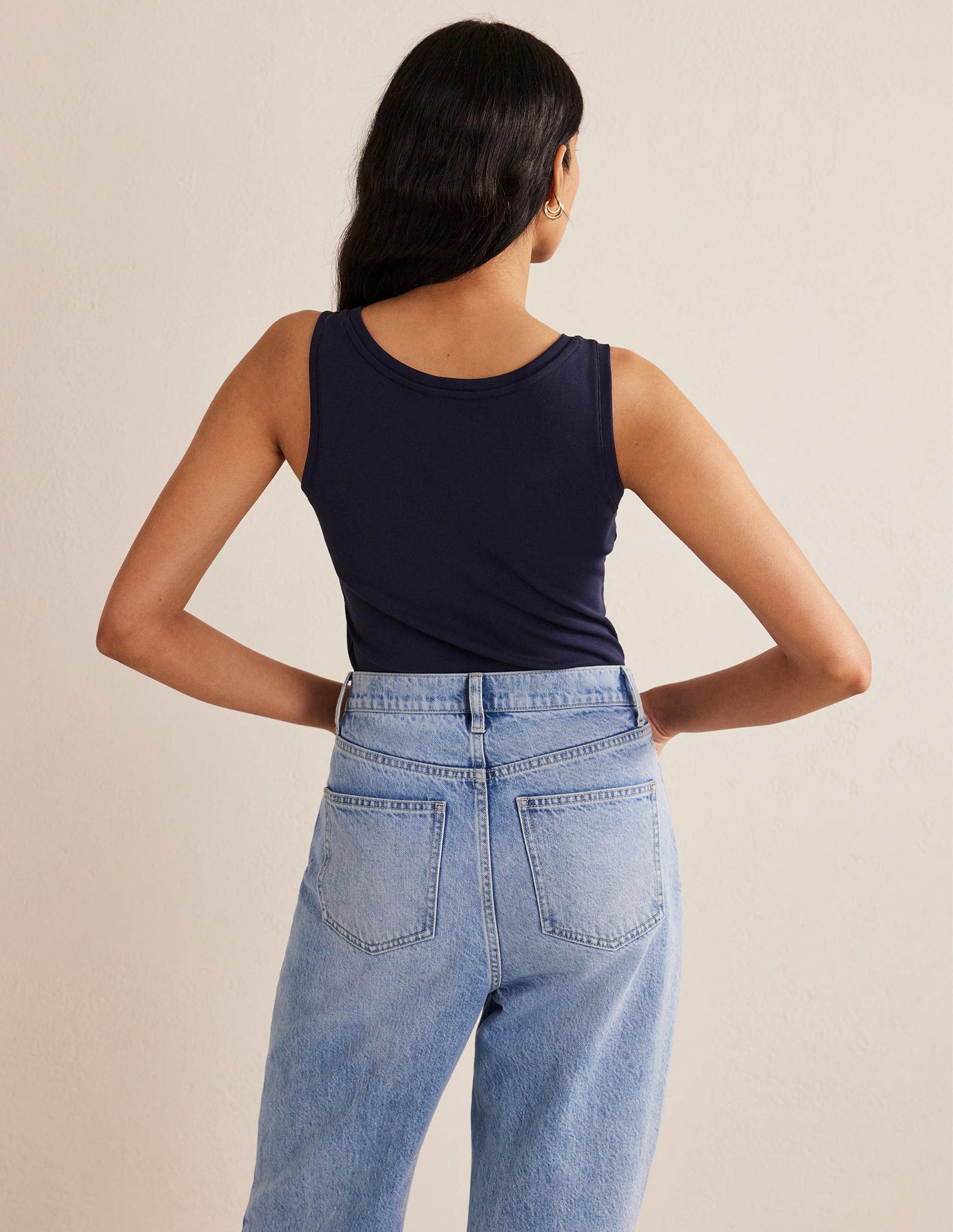 Essential Tank Top-Navy-3