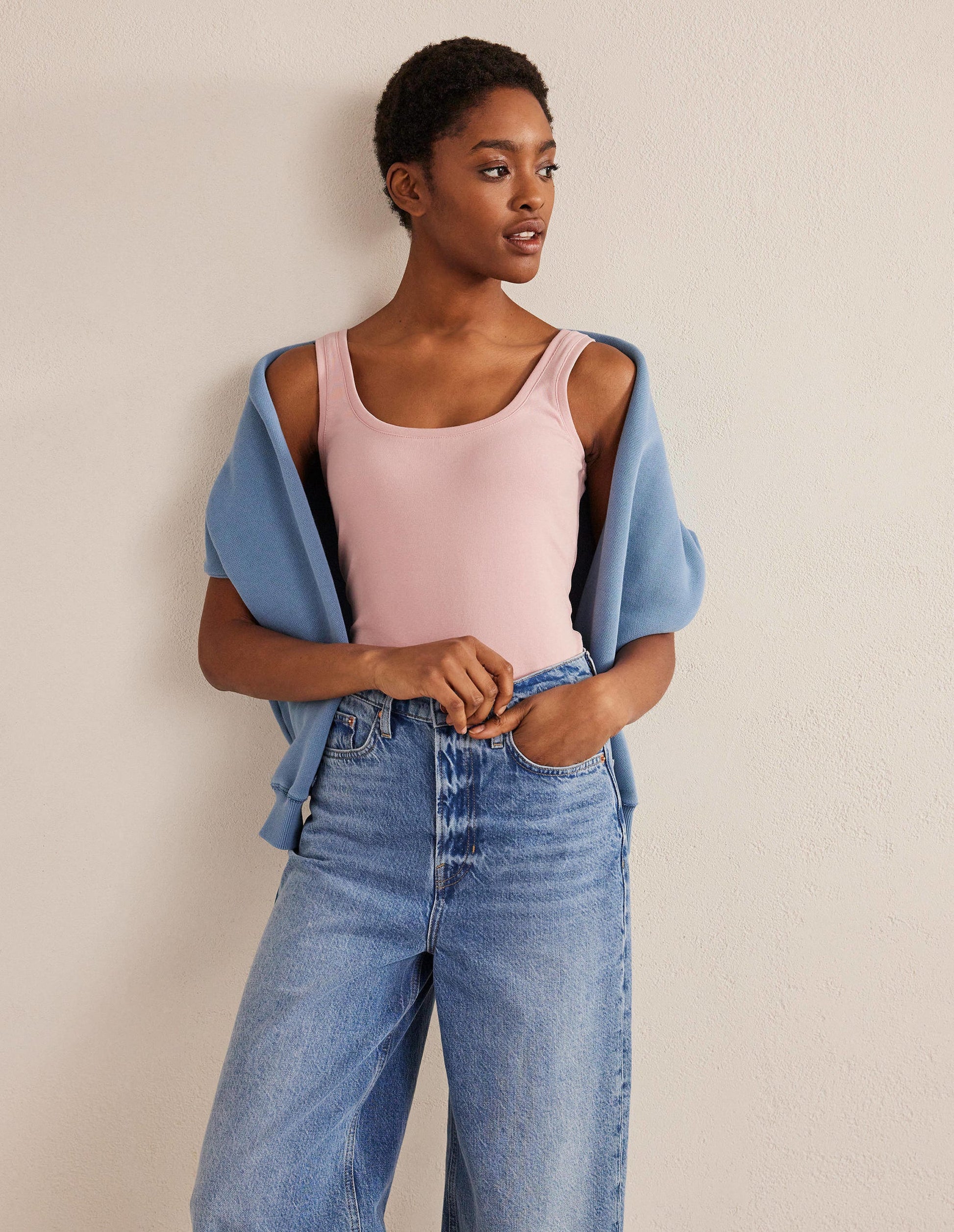 Essential Tank Top-Milkshake-1