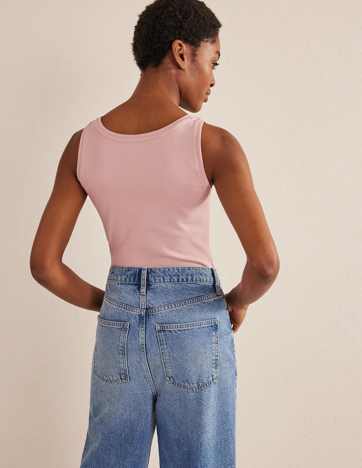 Essential Tank Top-Milkshake - Image 3
