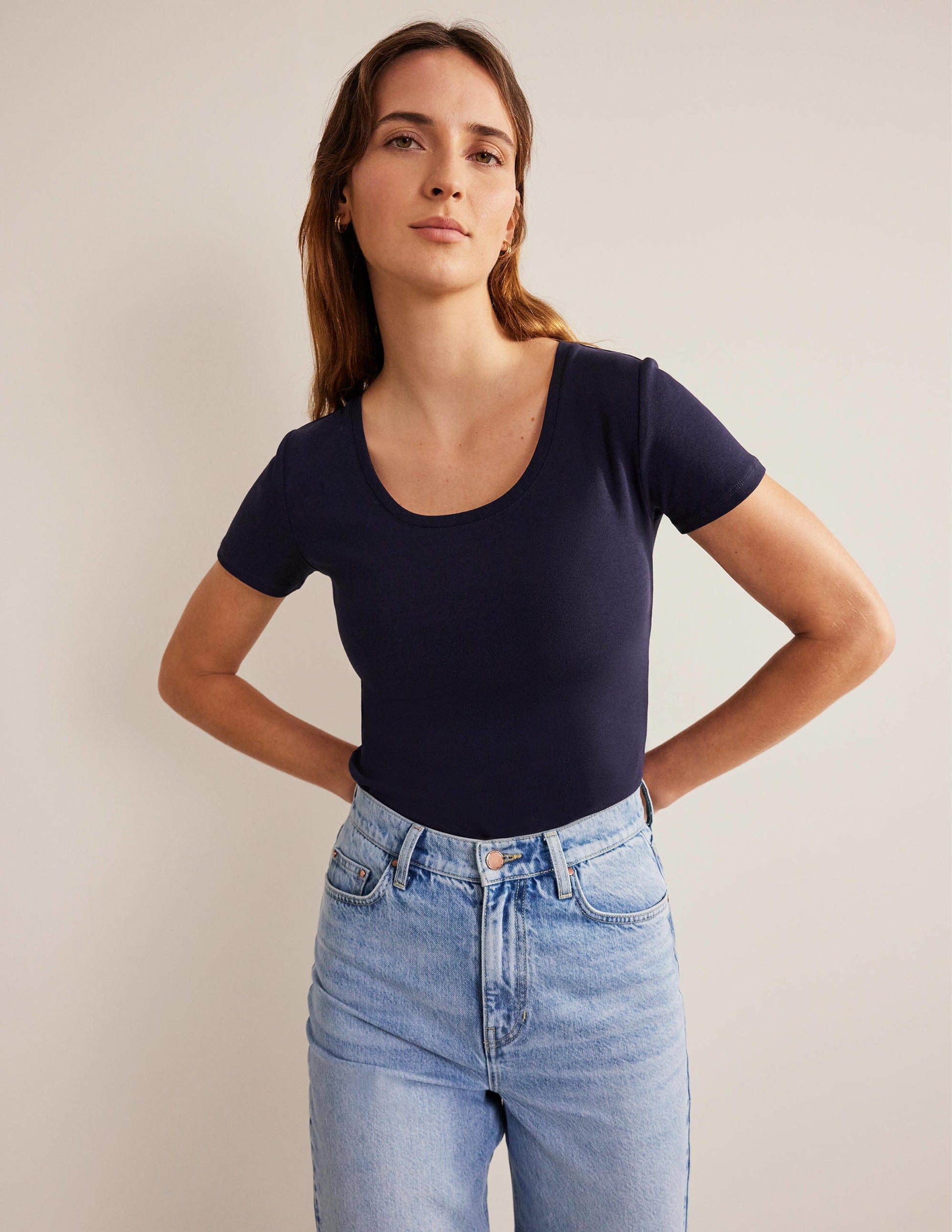 Essential Short Sleeve Tee-Navy-1