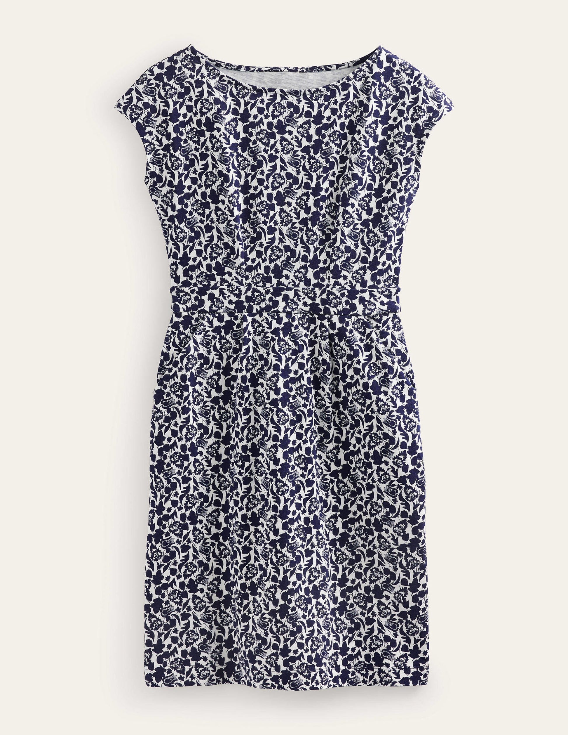 Florrie Jersey Dress-French Navy, Tulip Bloom-7