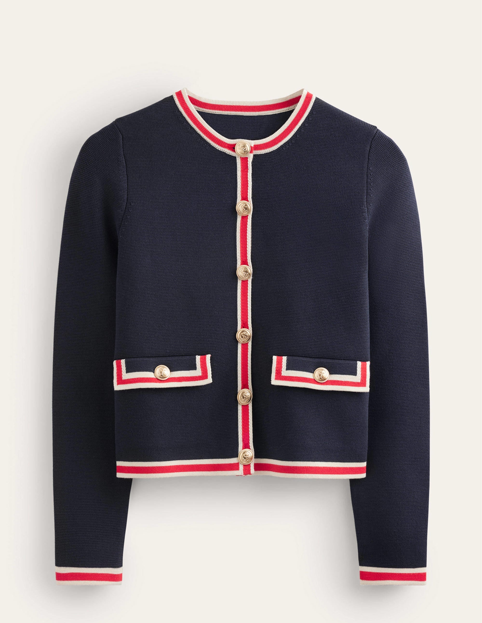 Holly Knitted Jacket-Navy - Image 5