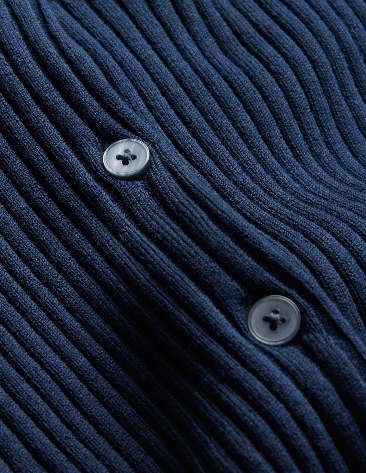 Ribbed Detail Cardigan-Navy-6