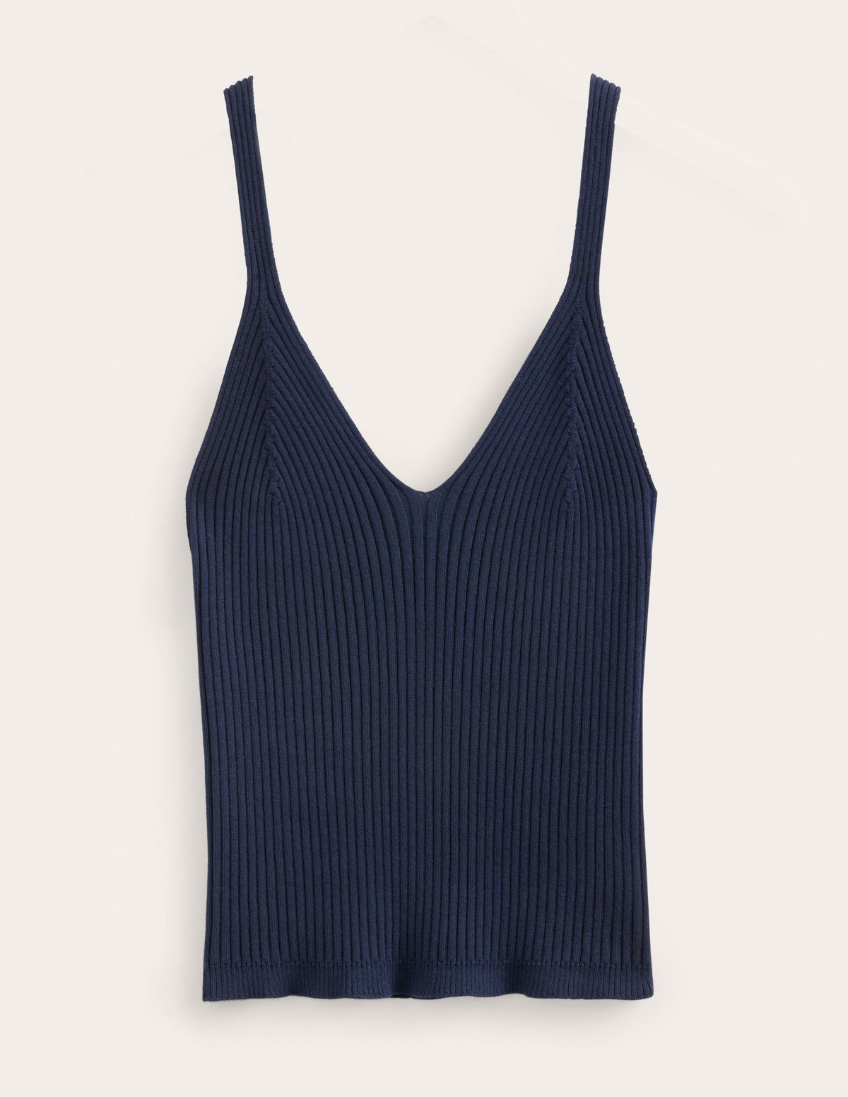 Ribbed Vest Top-Navy-6