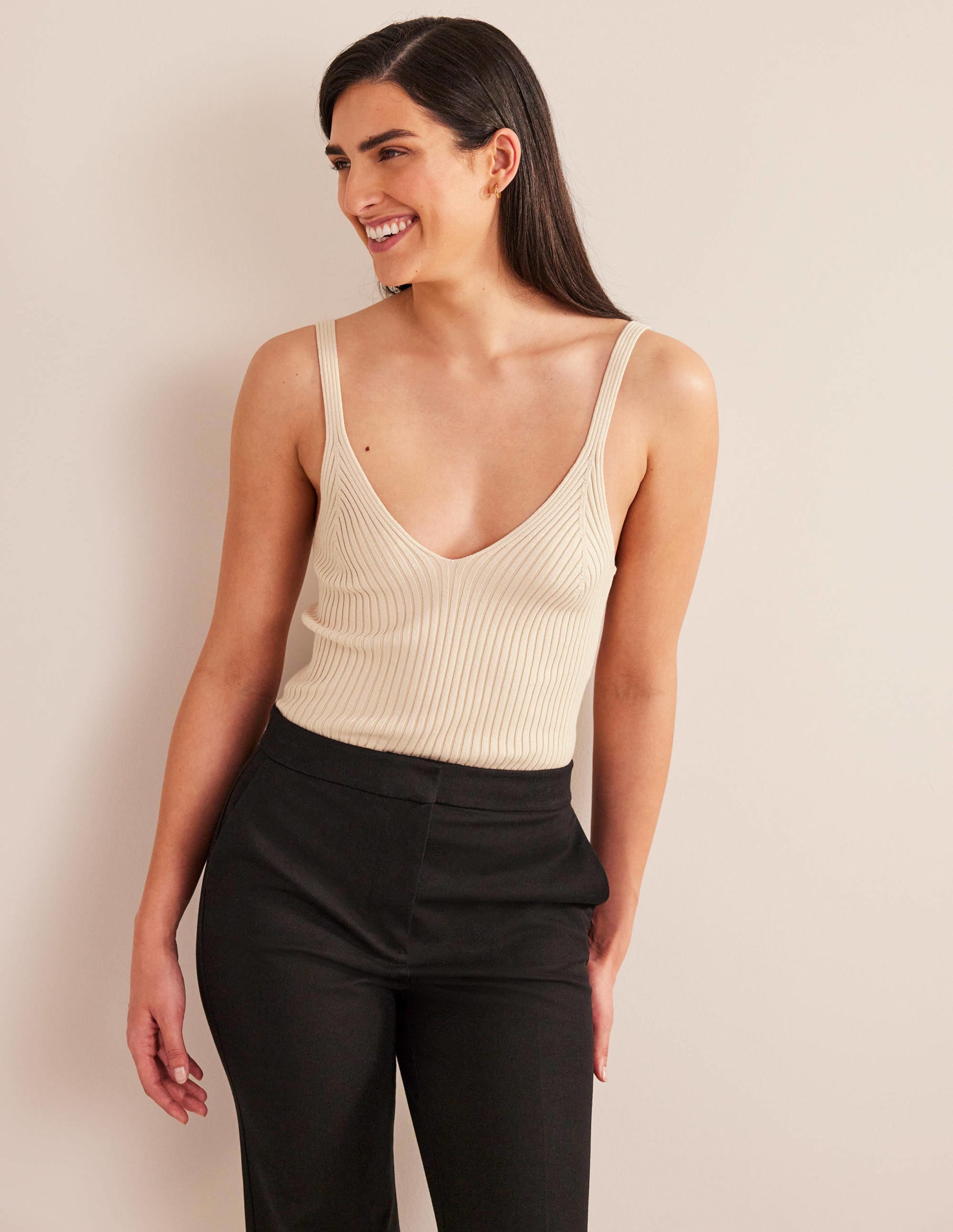 Ribbed Vest Top-Rope - Image 1
