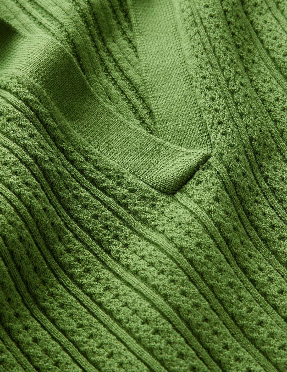 Ribbed Pointelle Collared Top-Park Ranger - Image 6