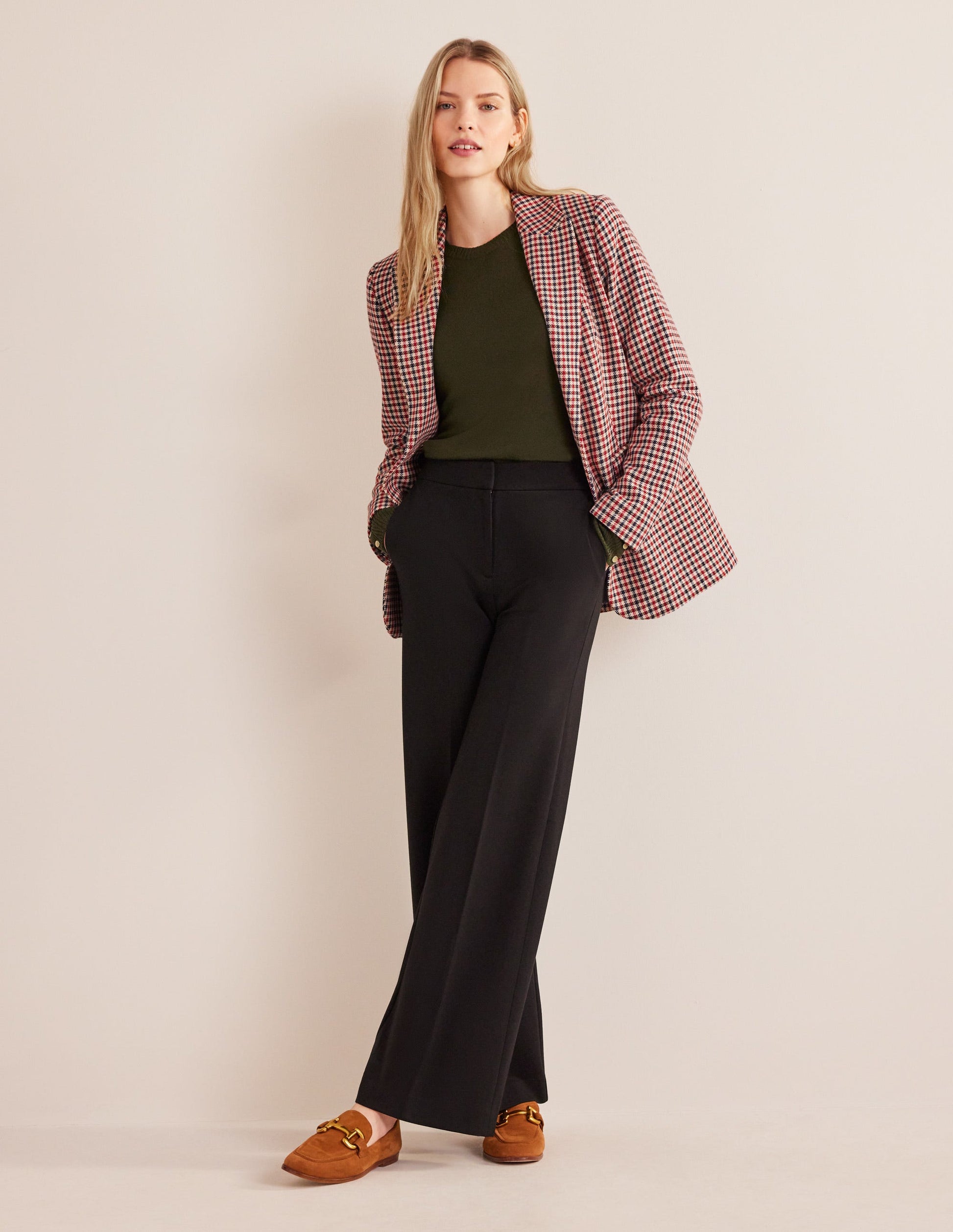 Button Cuff Merino Sweater-Khaki-5