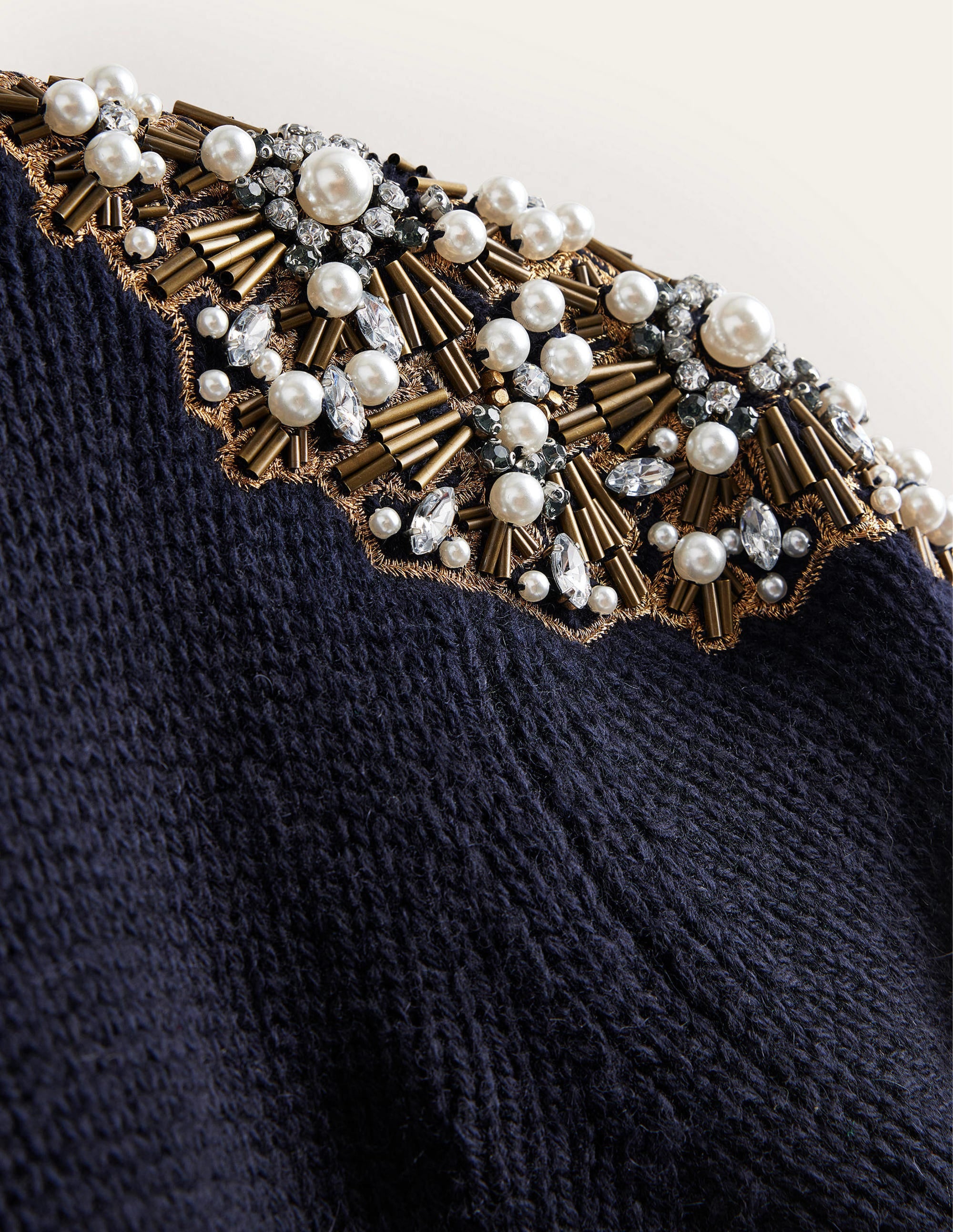 Embellished Sweater-Navy Embellishment - Image 6