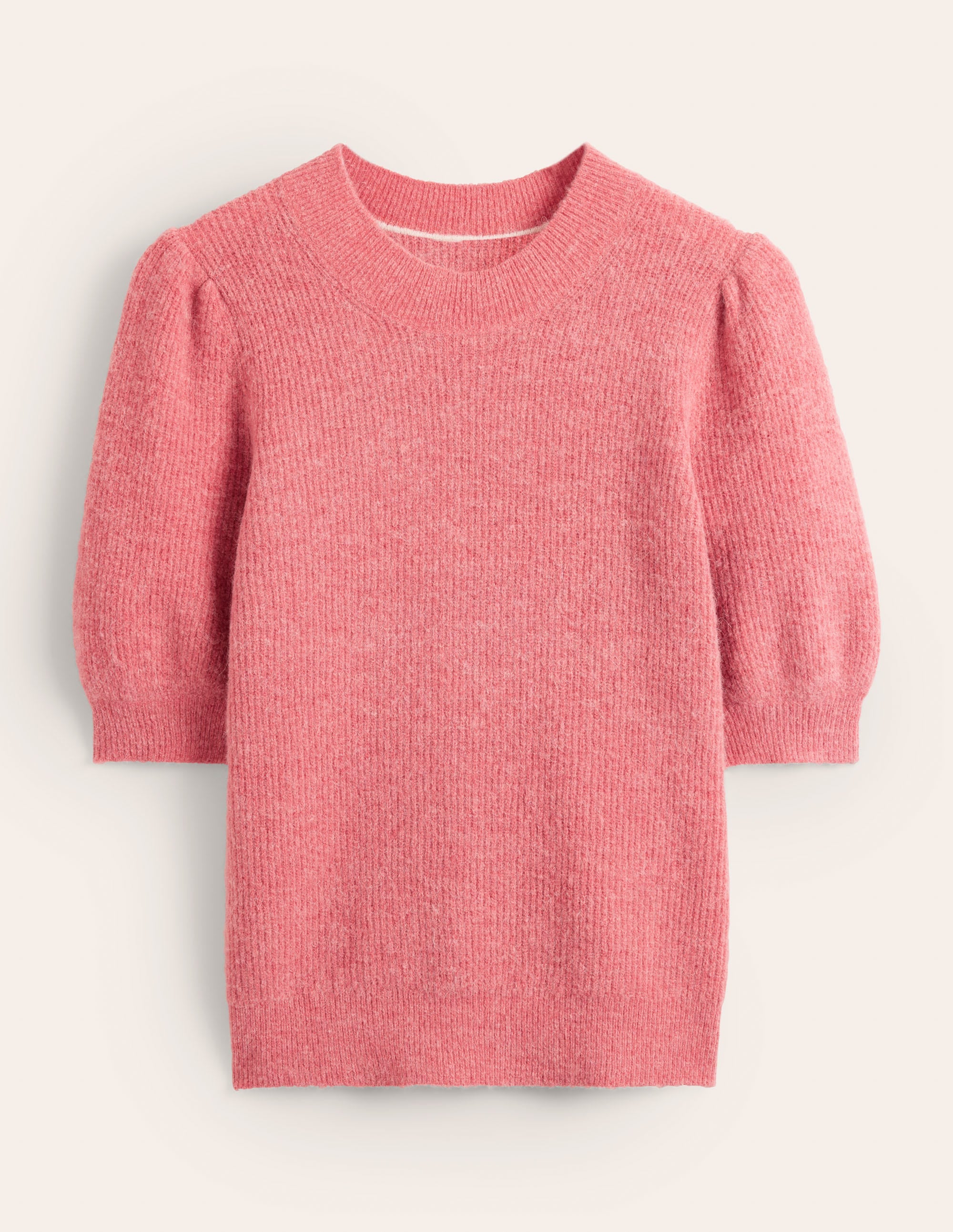 Ribbed Fluffy Top-Faded Rose - Image 5