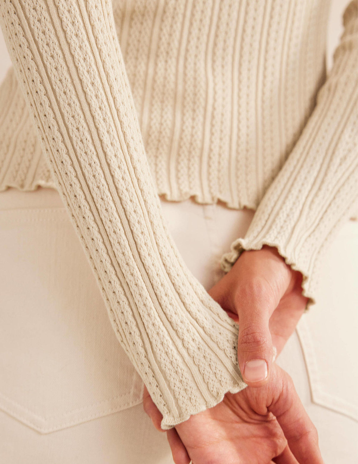 Ribbed Pointelle Top-Rope - Image 2