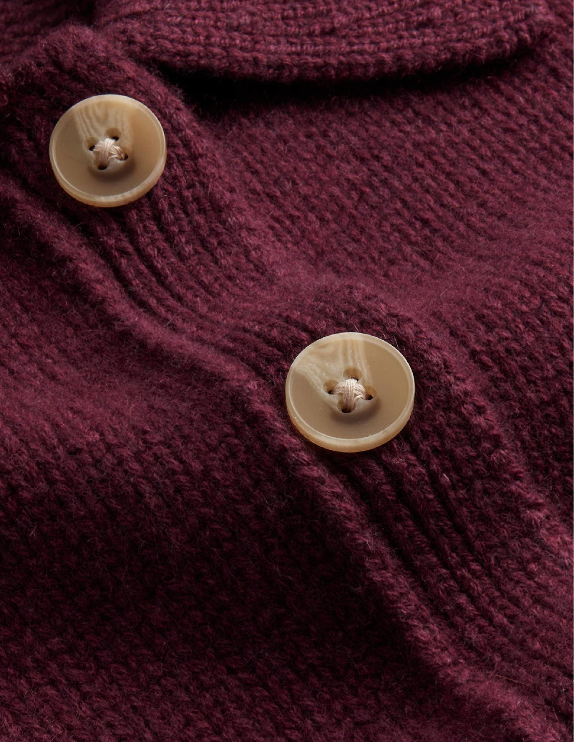 Collared Cashmere Cardigan-Mulled Wine Melange-6