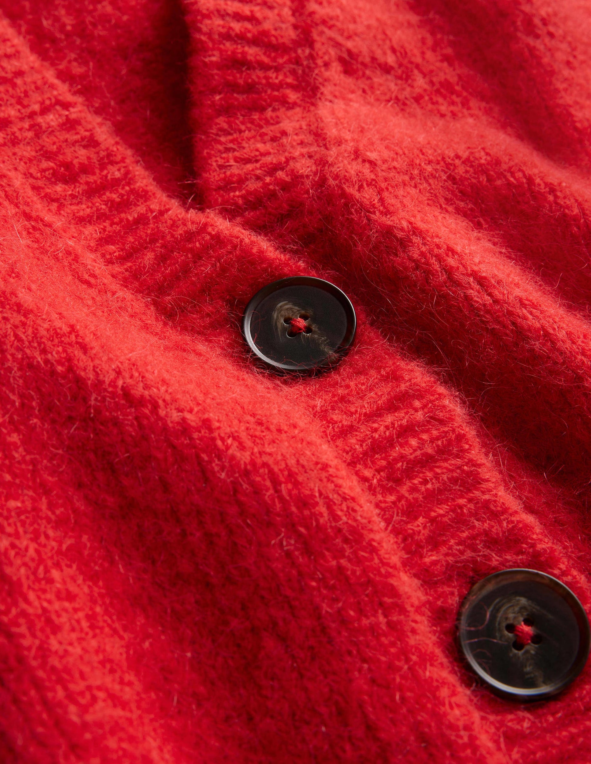 Cropped Fluffy Cardigan Tank-High Risk Red-6