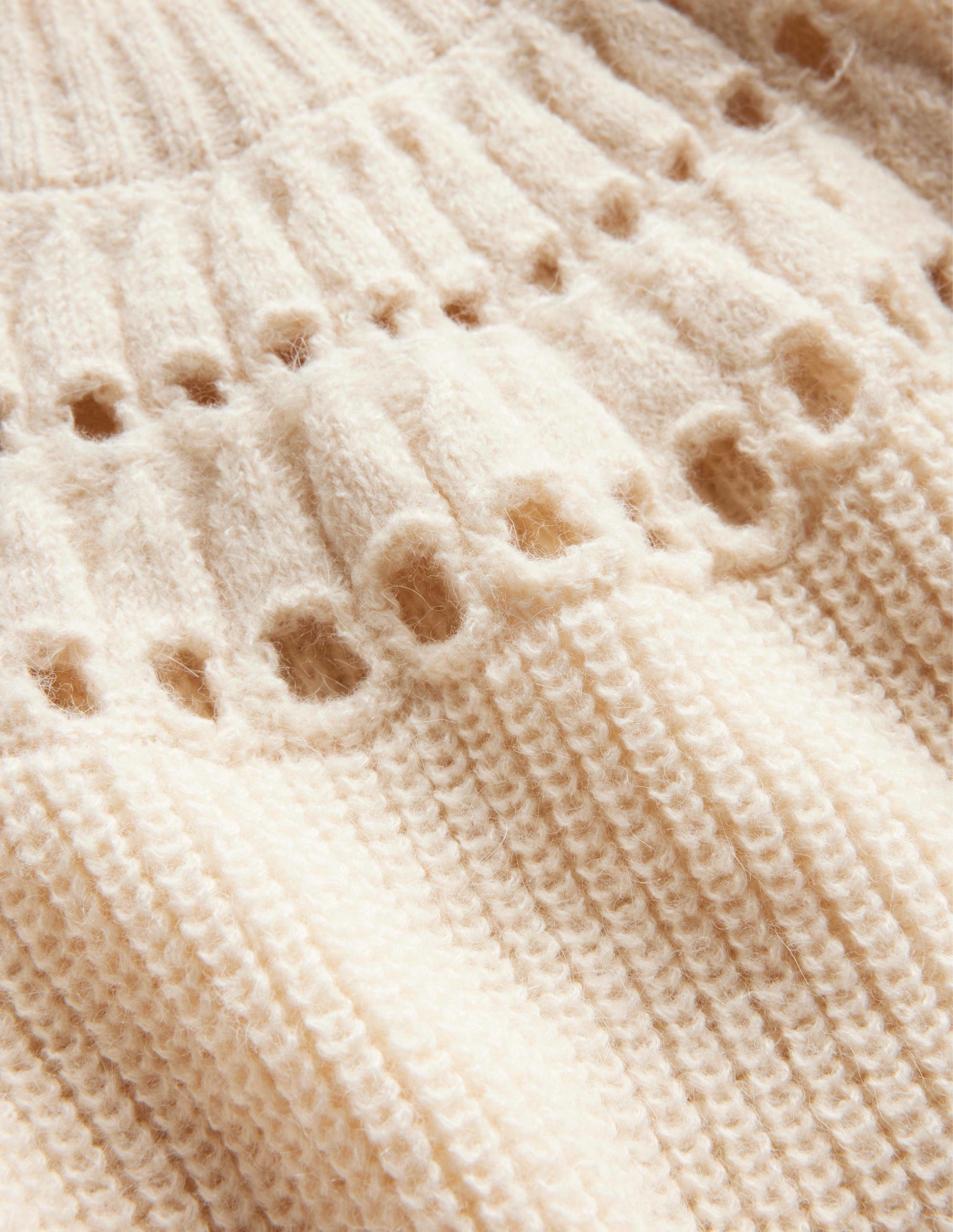 Fluffy Ruffle Sweater-Ivory Marl-6