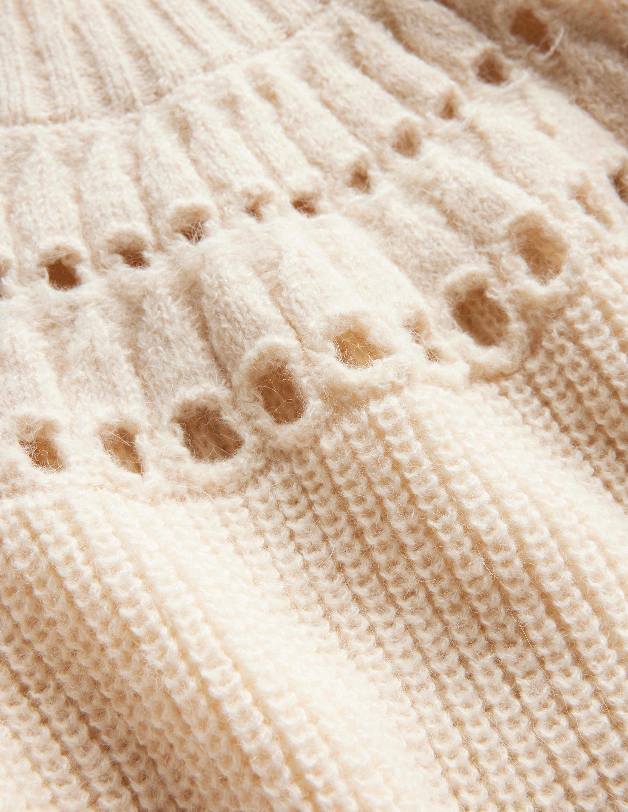 Fluffy Ruffle Sweater-Ivory Marl - Image 6