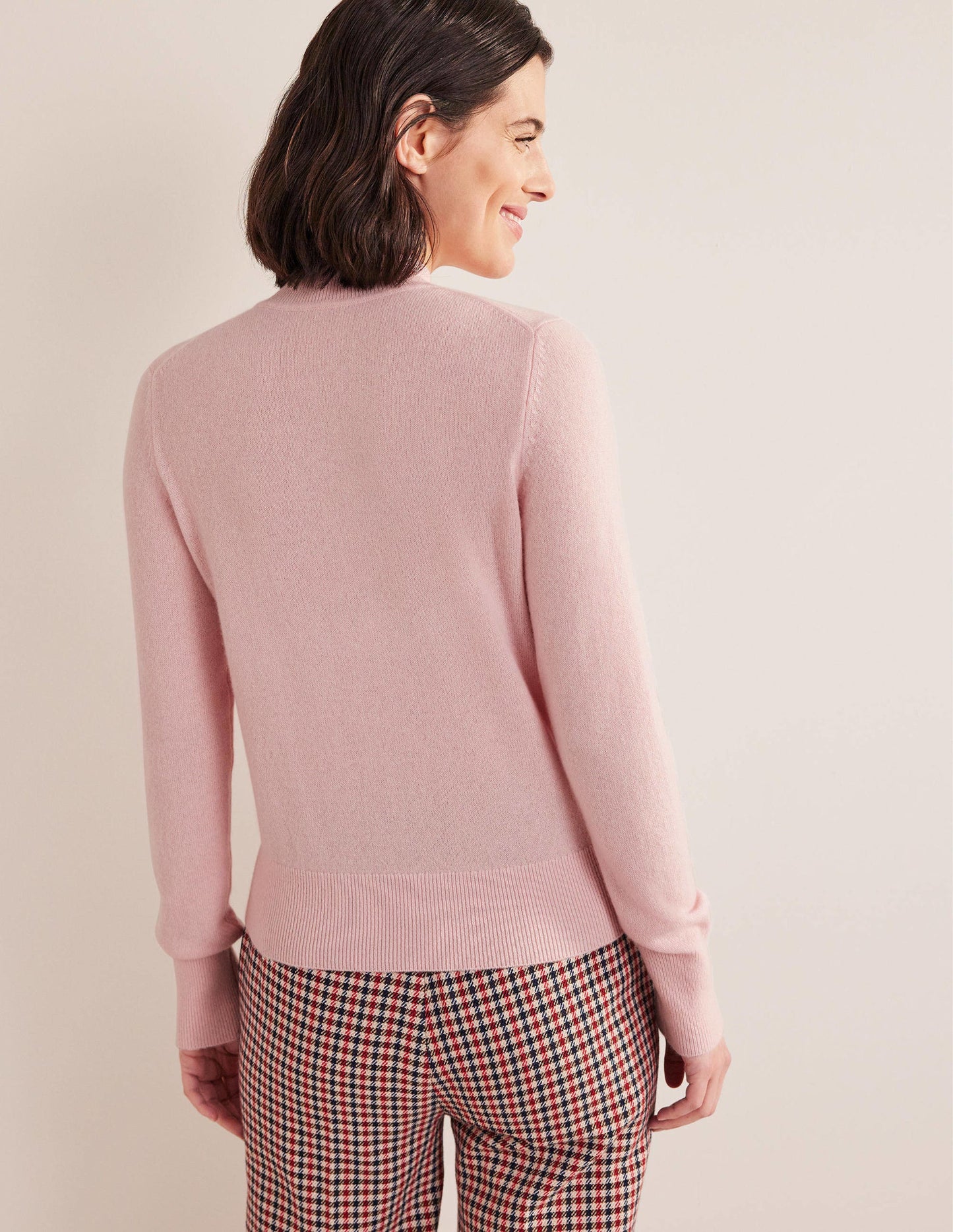 Cashmere Stand Neck Sweater-Marshmallow Pink