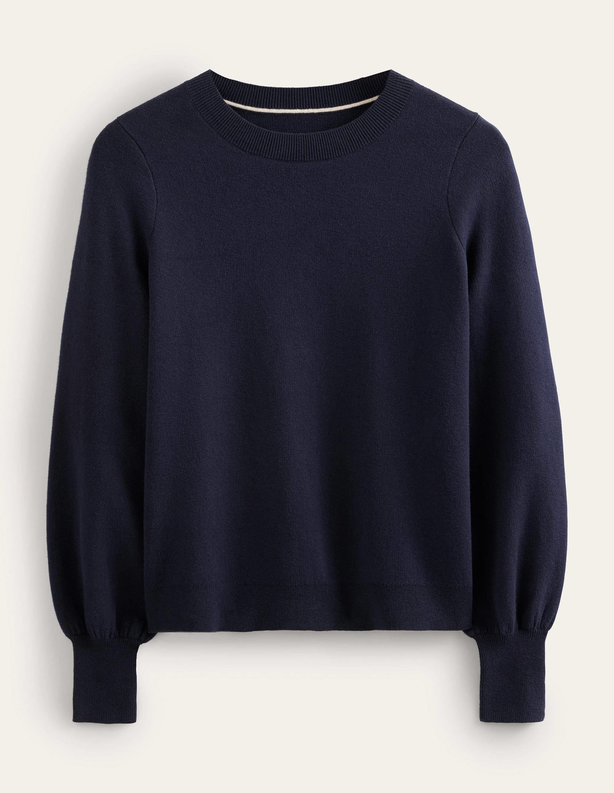 Crew Neck Sweater-Navy - Image 5