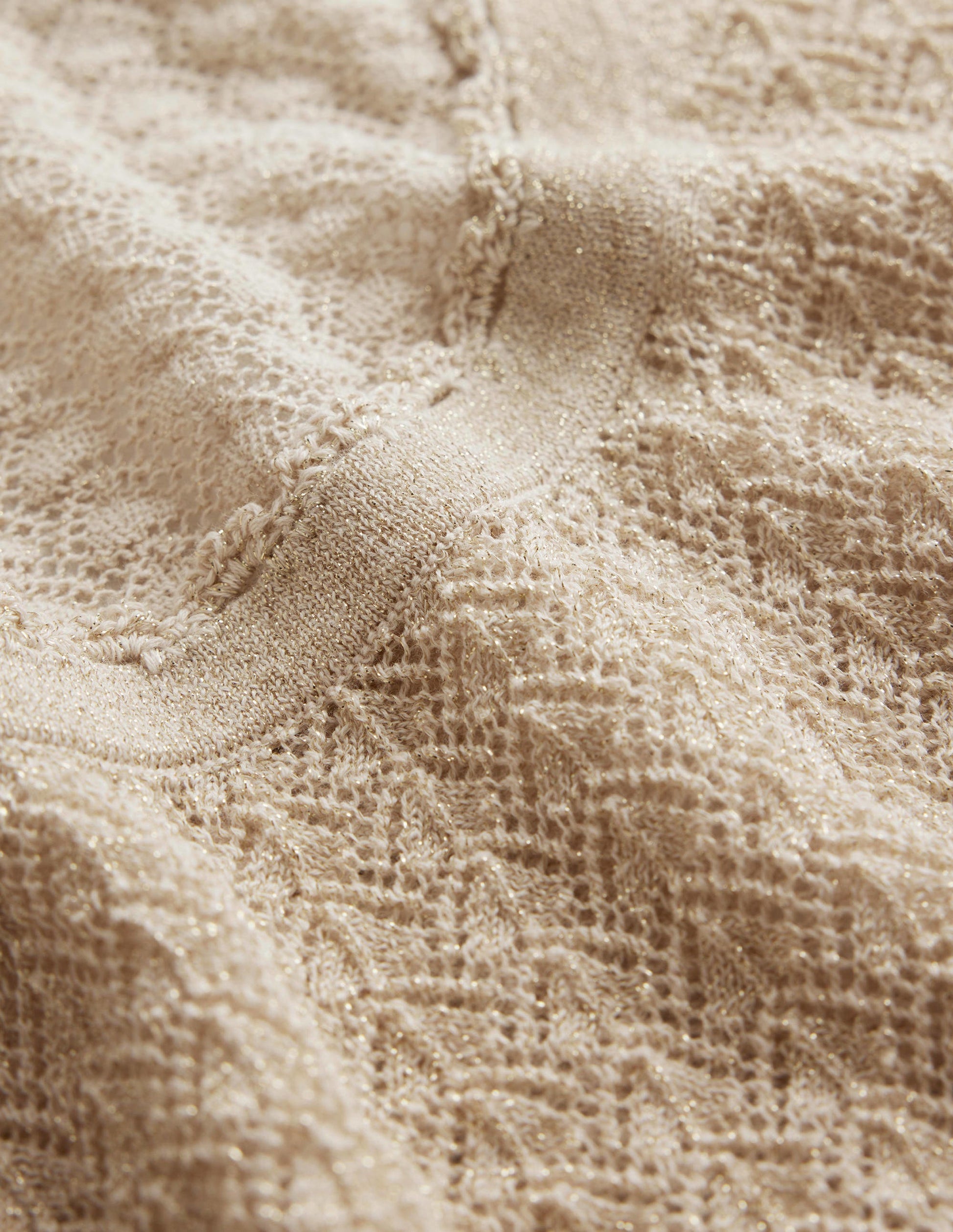 Pointelle Vest-Gold Sparkle-7