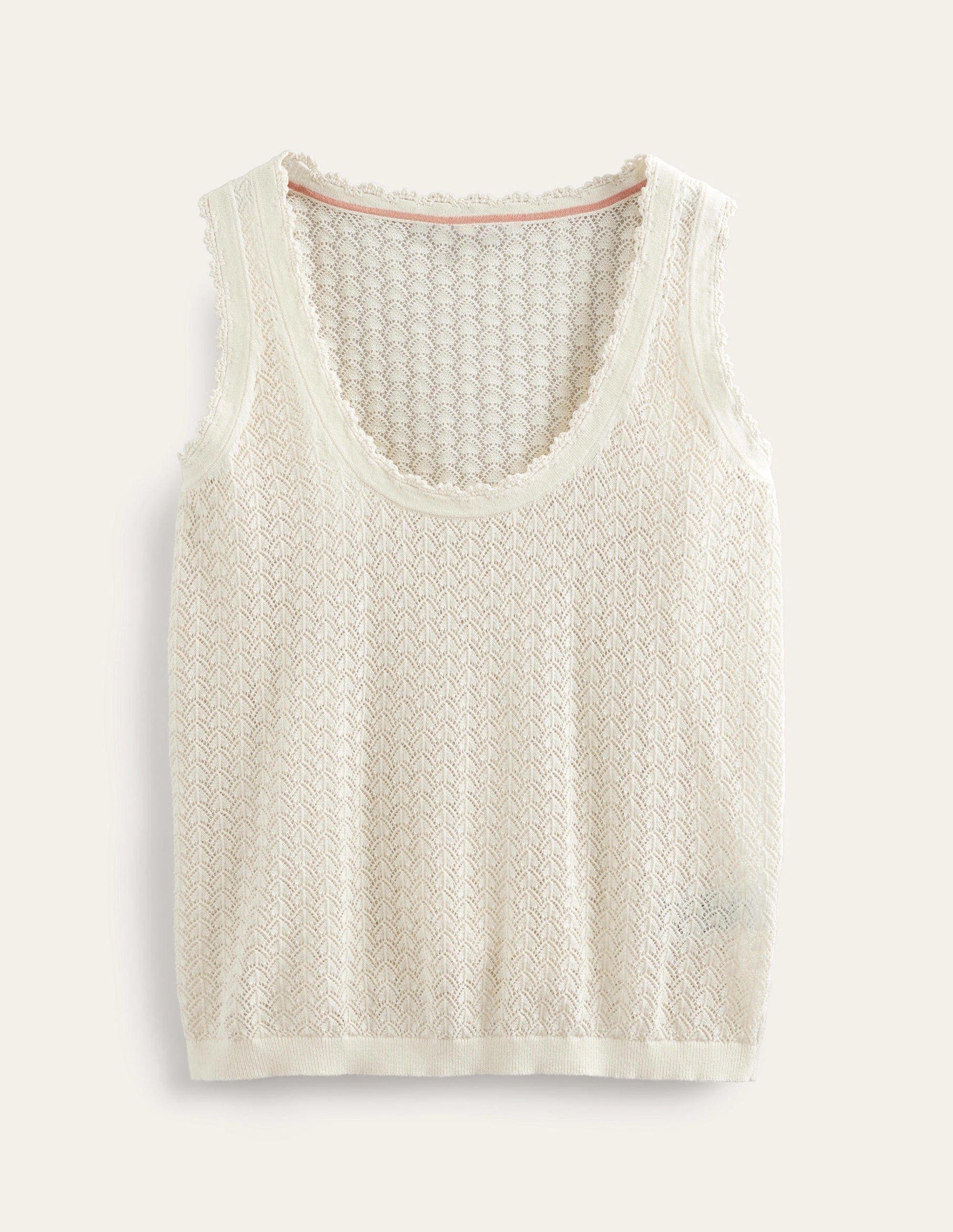 Pointelle Vest-Warm Ivory-5