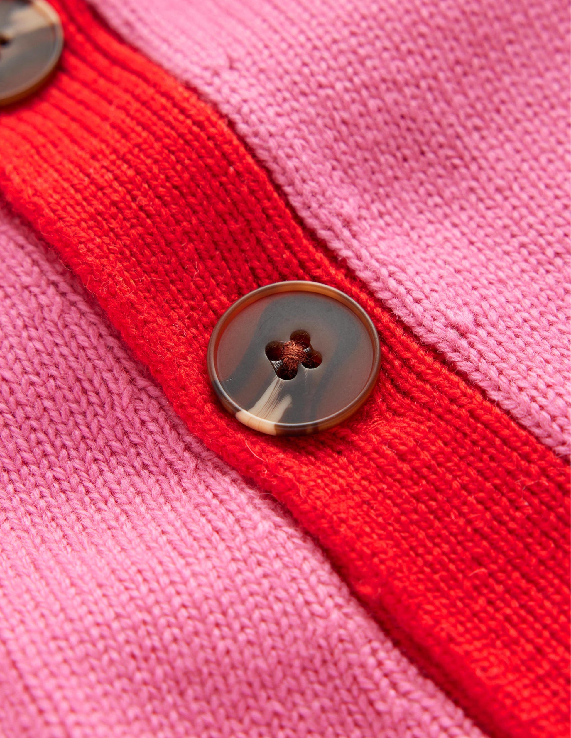 Alma Contrast Trim Sweater-Bright Pink, Post Box Red-5