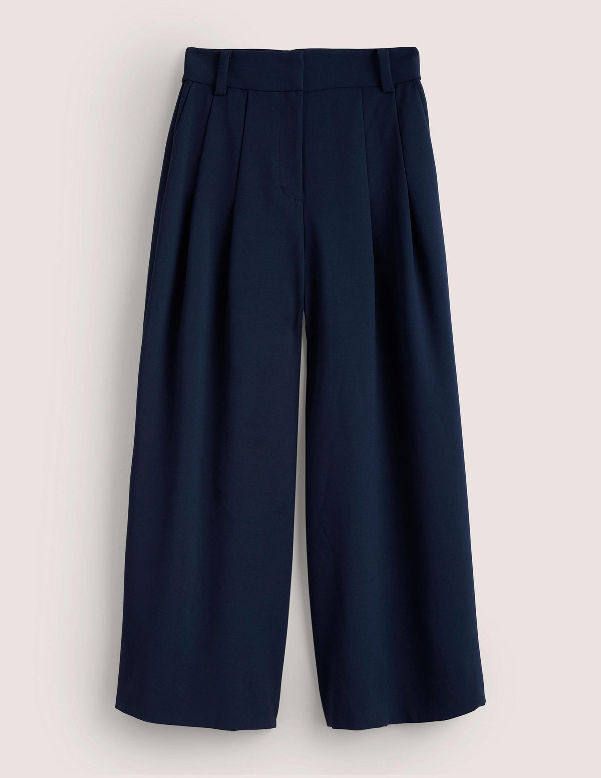 Wide Leg Fluid Culottes-Navy - Image 6
