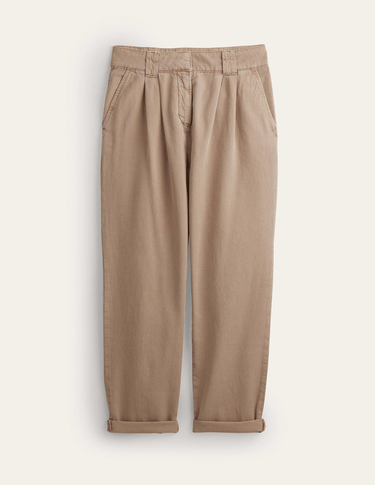Washed Cotton Casual Pants-Doe - Image 6