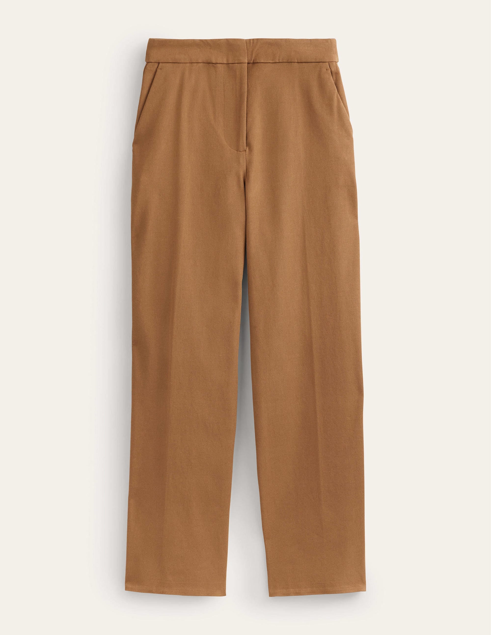 Bi-Stretch Straight Pants-Caramel Cream - Image 10