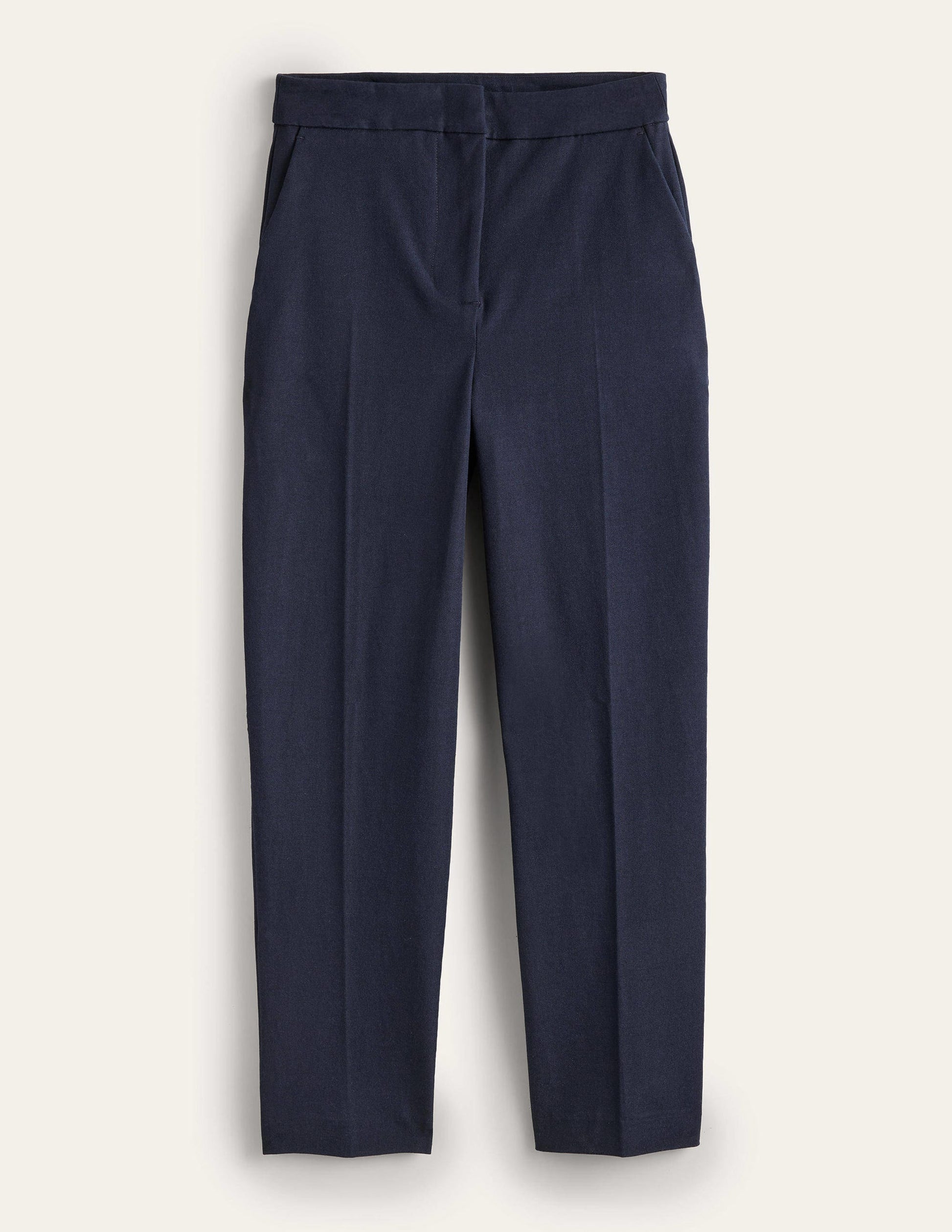 Bi-Stretch Straight Pants-Navy-6