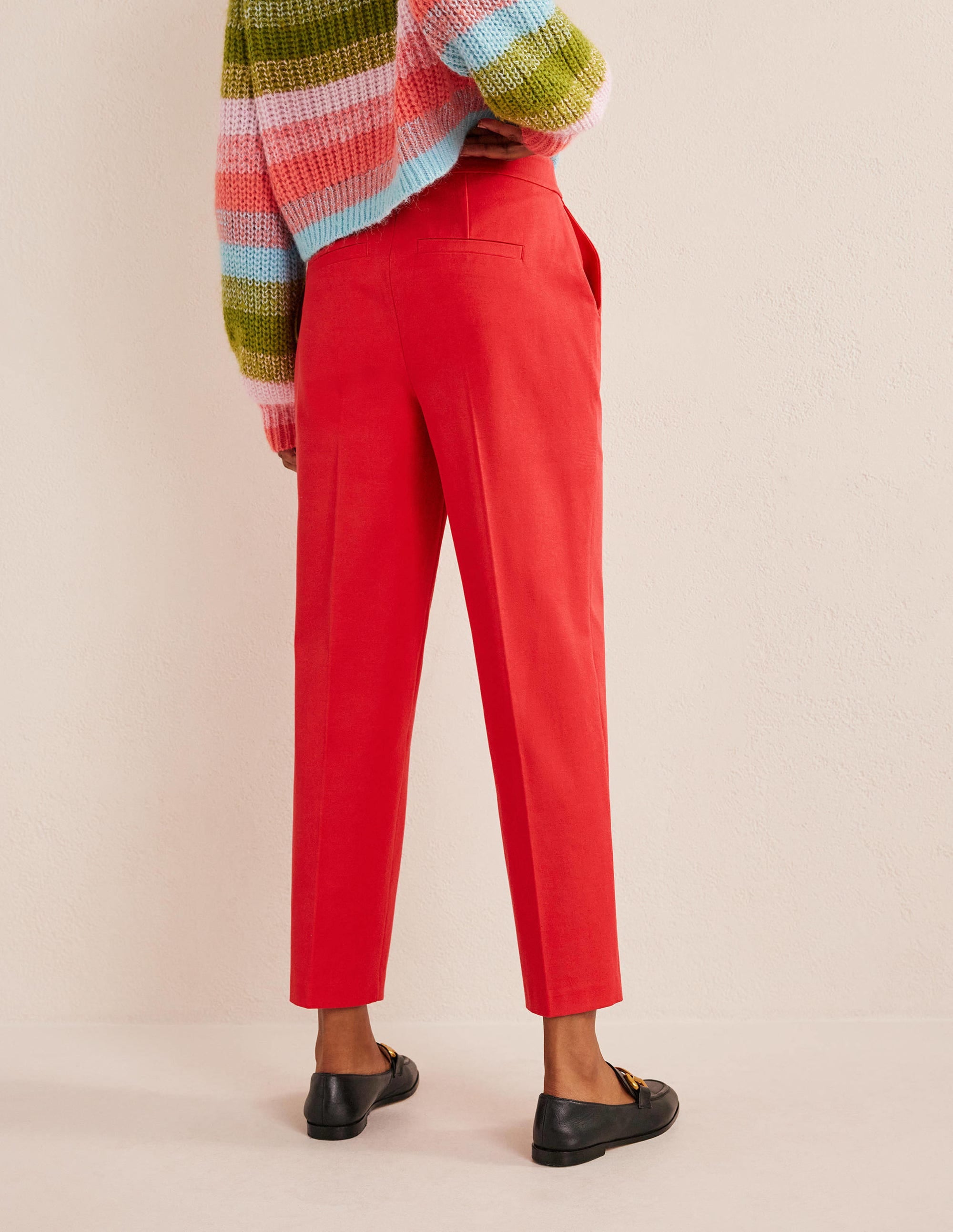Bi-Stretch Straight Pants-Camellia - Image 3