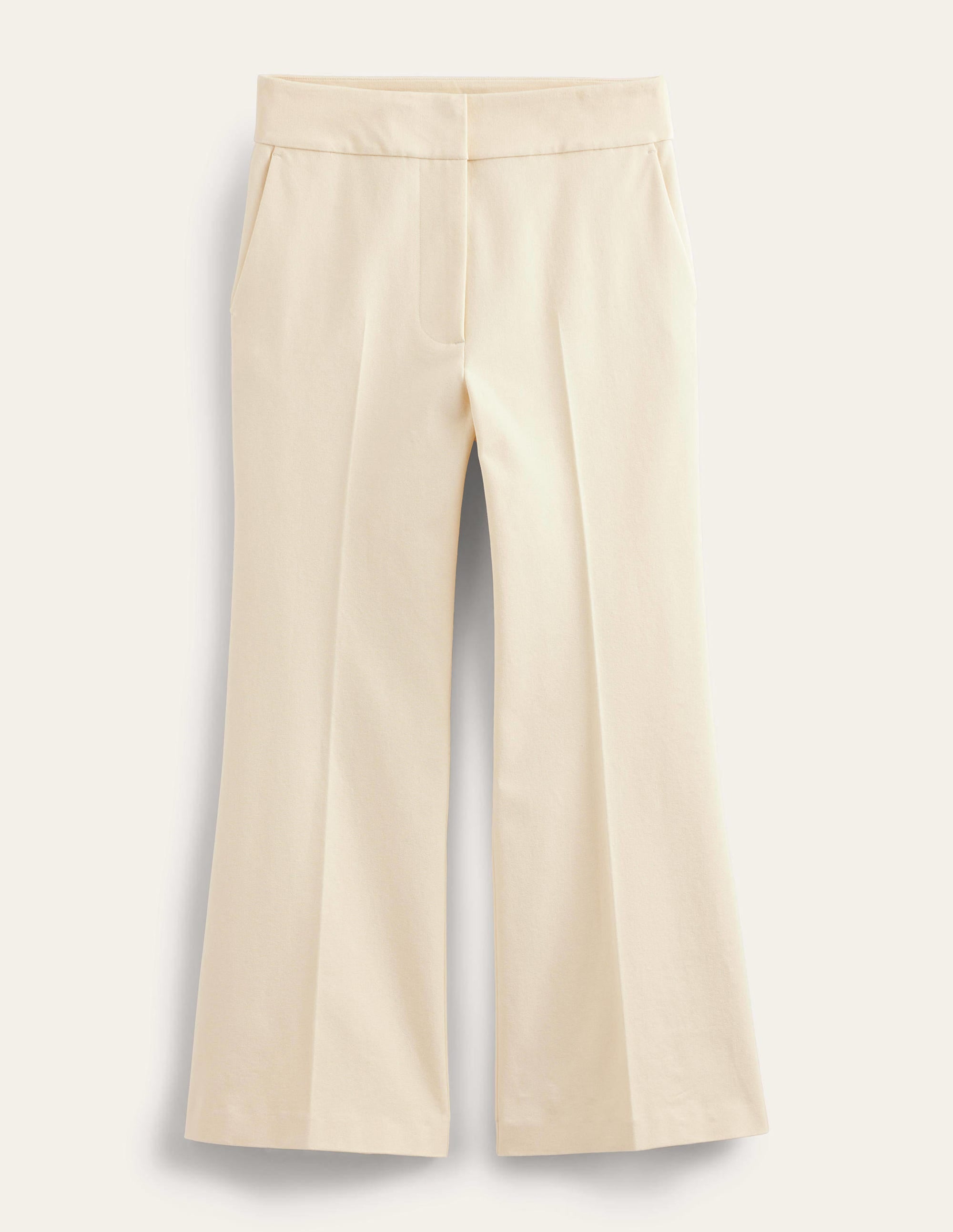 Bi-Stretch Crop Flare Pants-Dorset Cream - Image 5