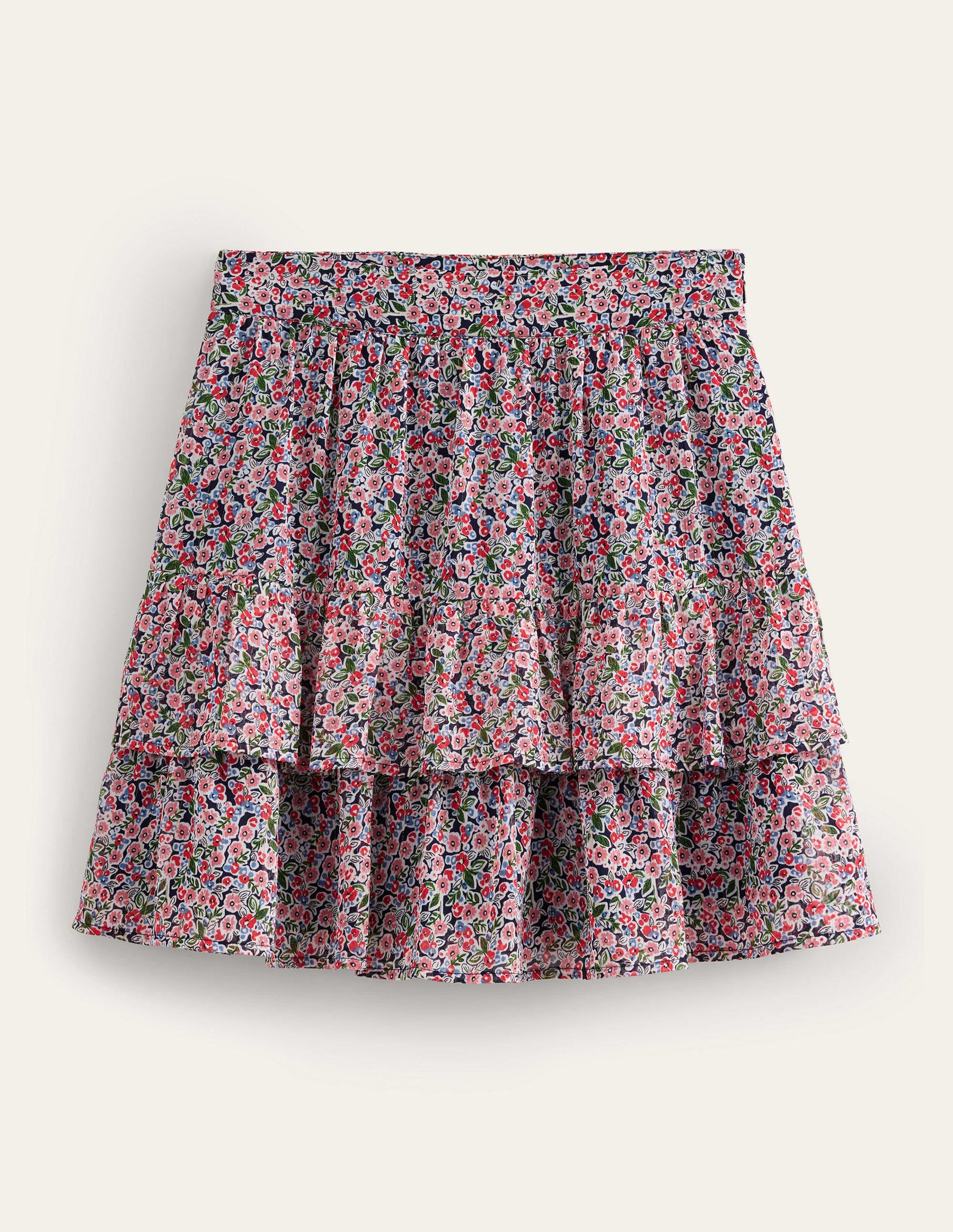Ruffle Mini Skirt-Multi, Petal Toile-5