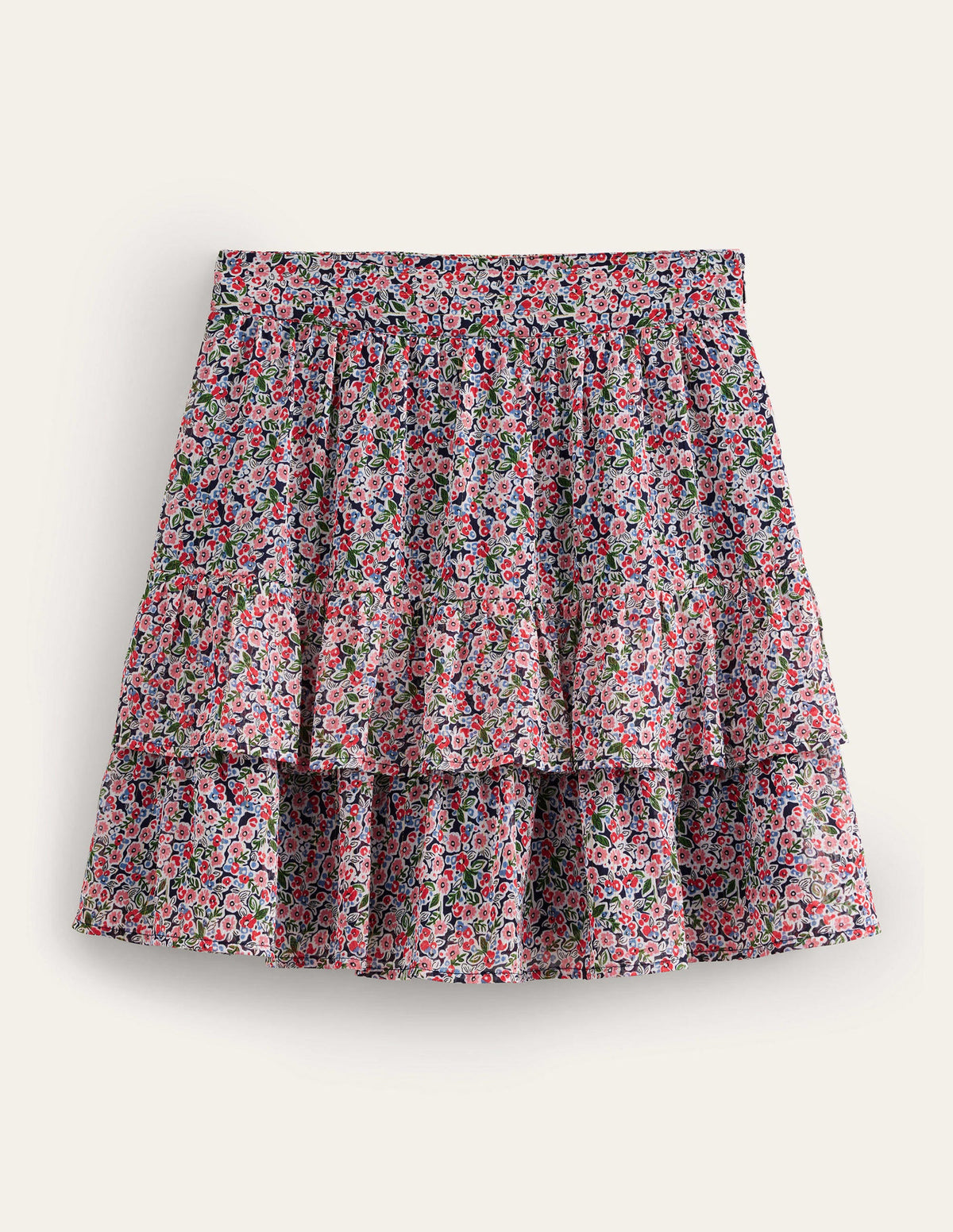Ruffle Mini Skirt-Multi, Petal Toile - Image 5