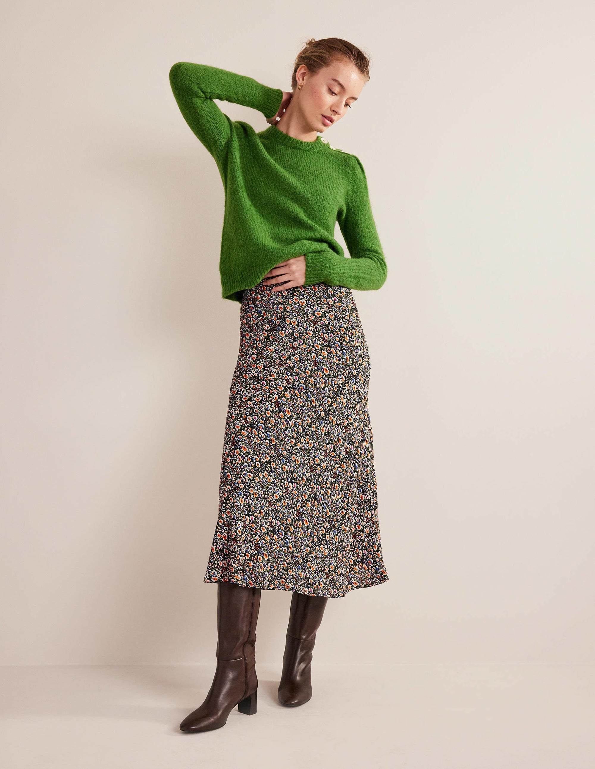 Cecelia Midi Skirt-Multi, Eden Bloom - Image 1