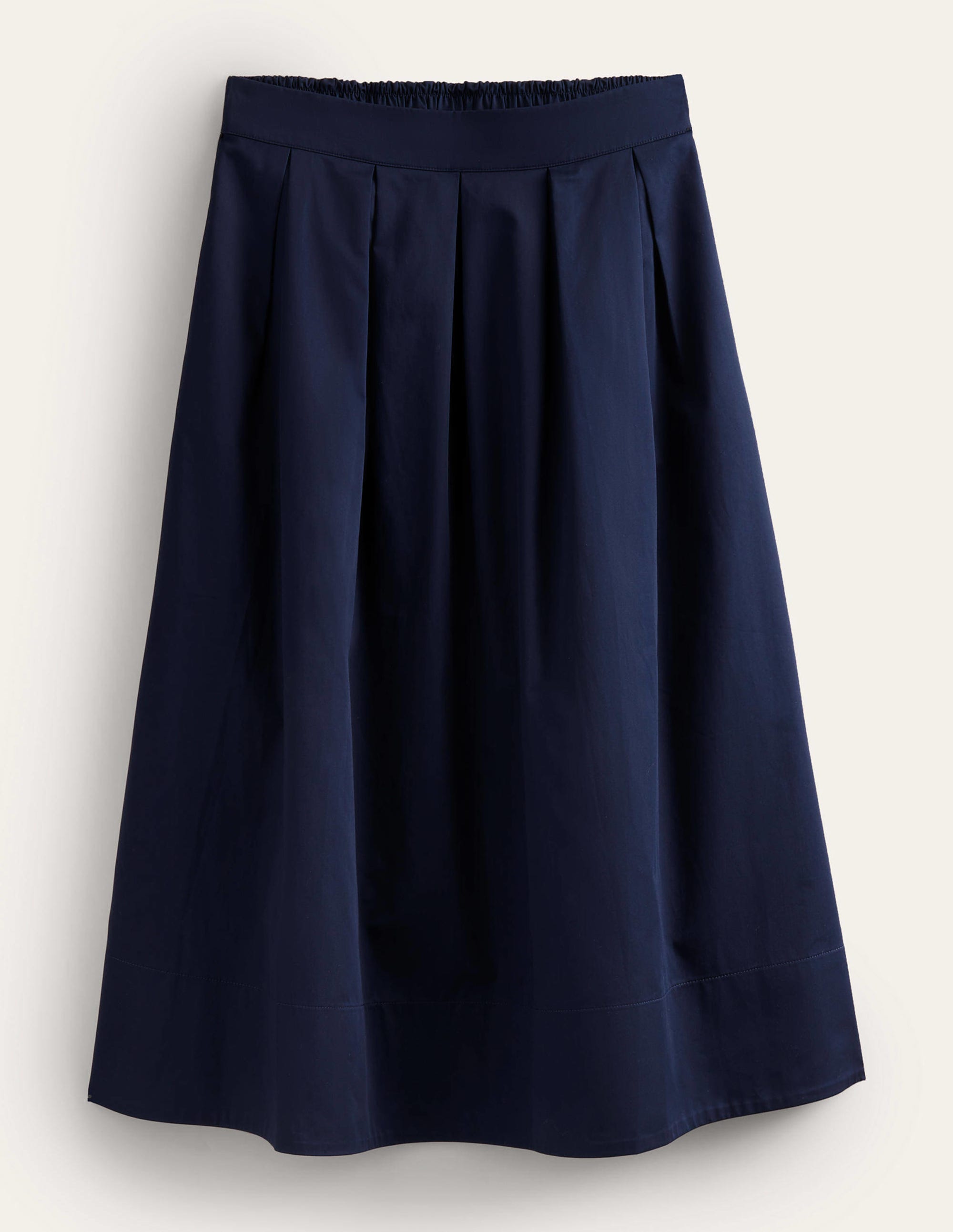 Pleated Full Midi Skirt-Navy - Image 6