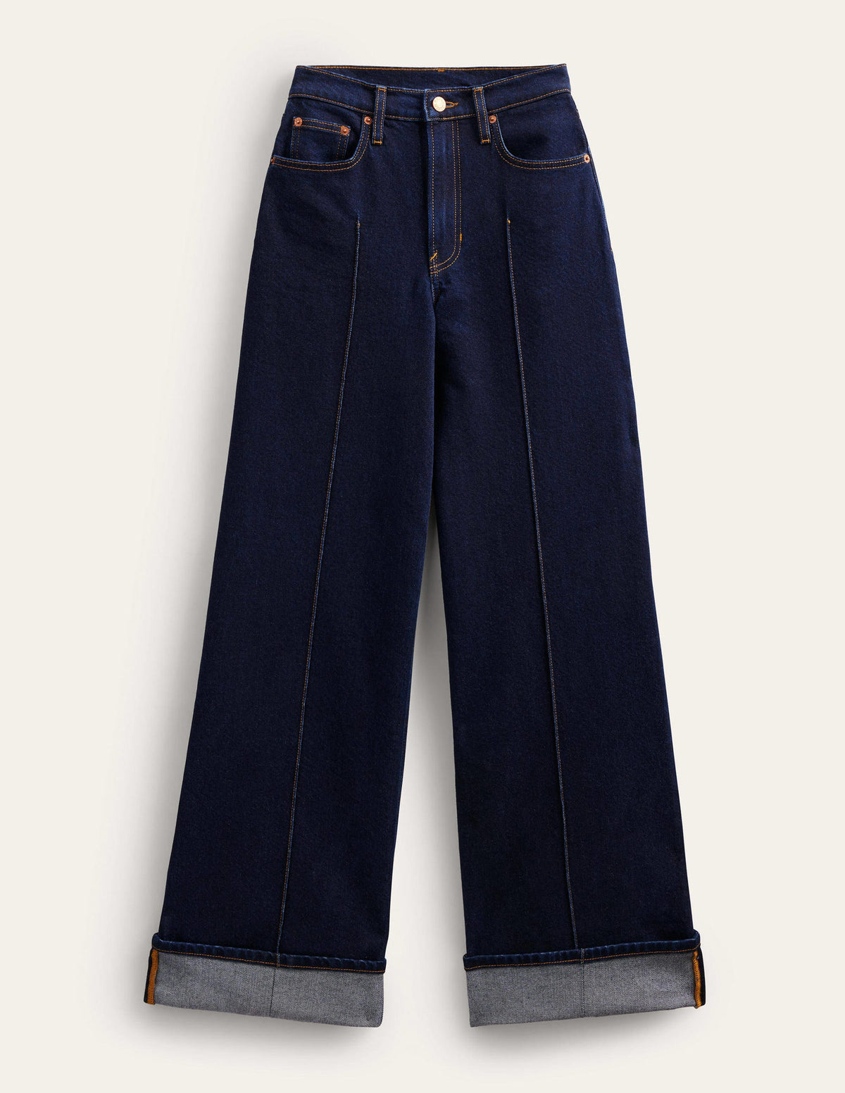 Turn-up Jeans-Indigo - Image 6