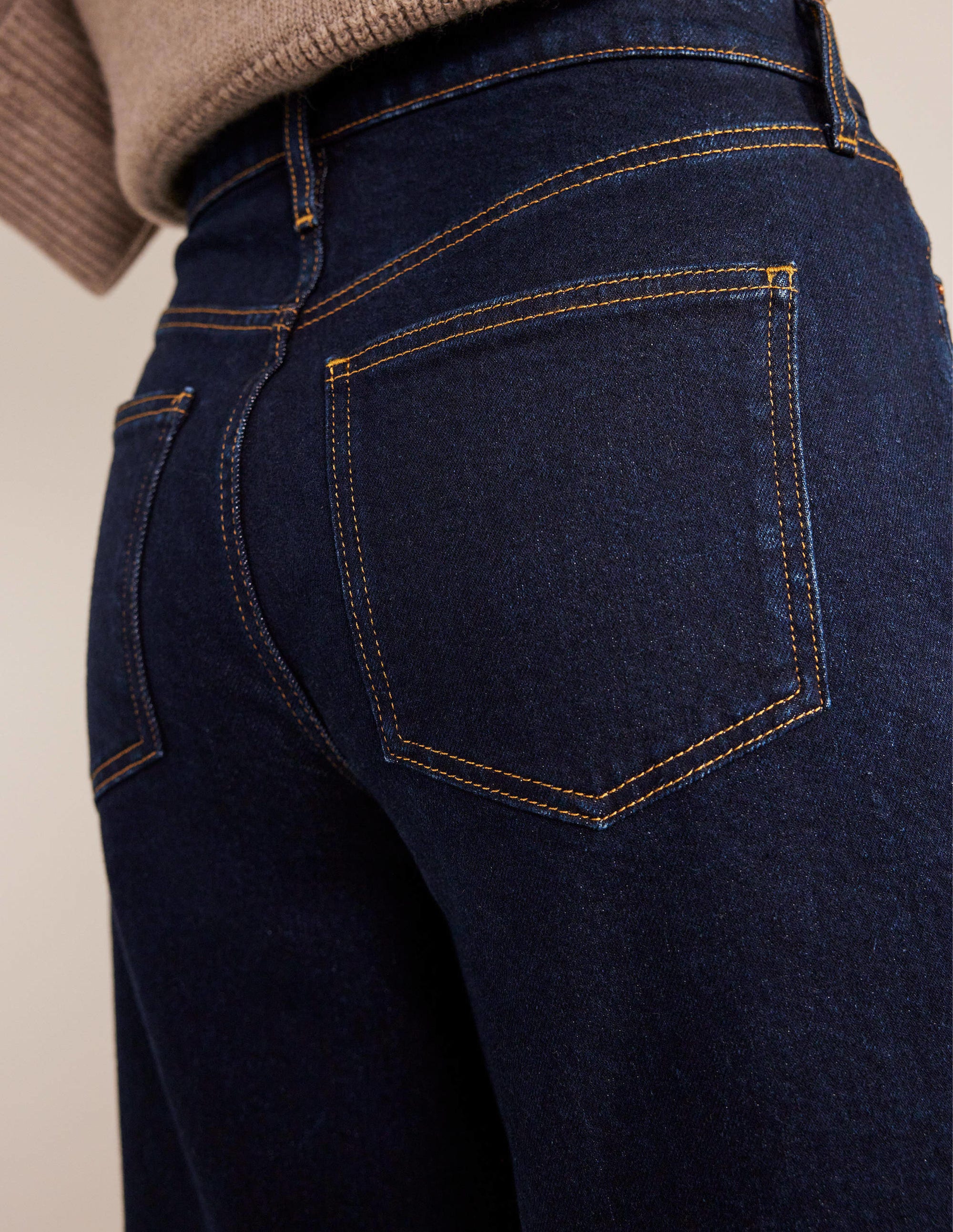 Turn-up Jeans-Indigo - Image 2