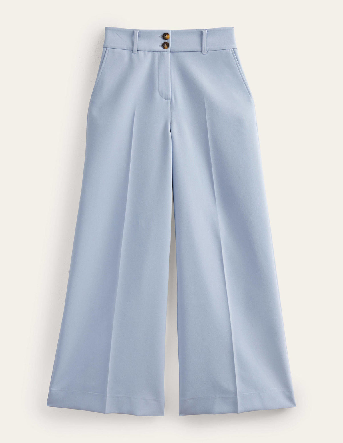 High Rise Wide Leg Pants-Blue Blizzard-7