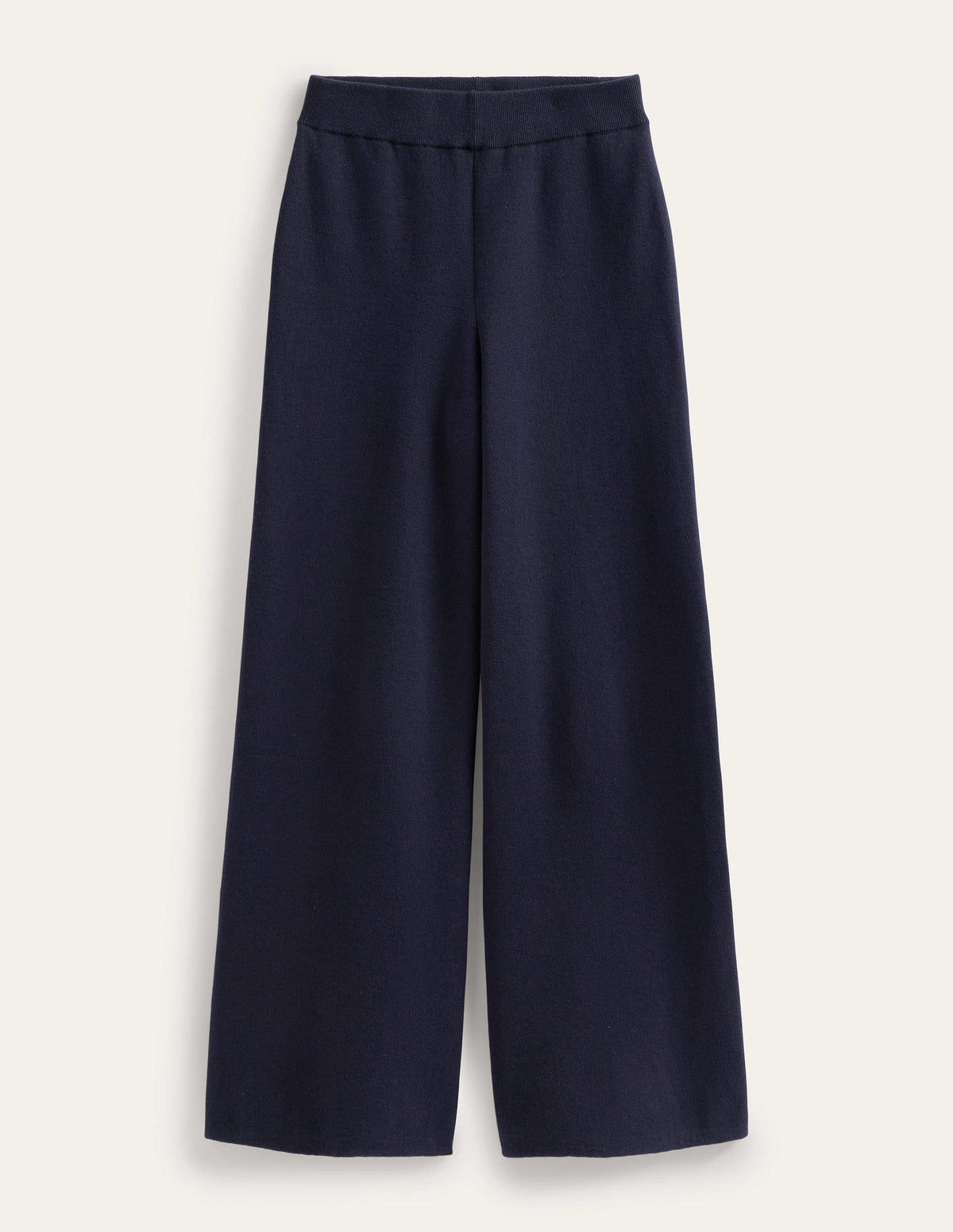 Knitted Wide Leg Pants-Navy-5