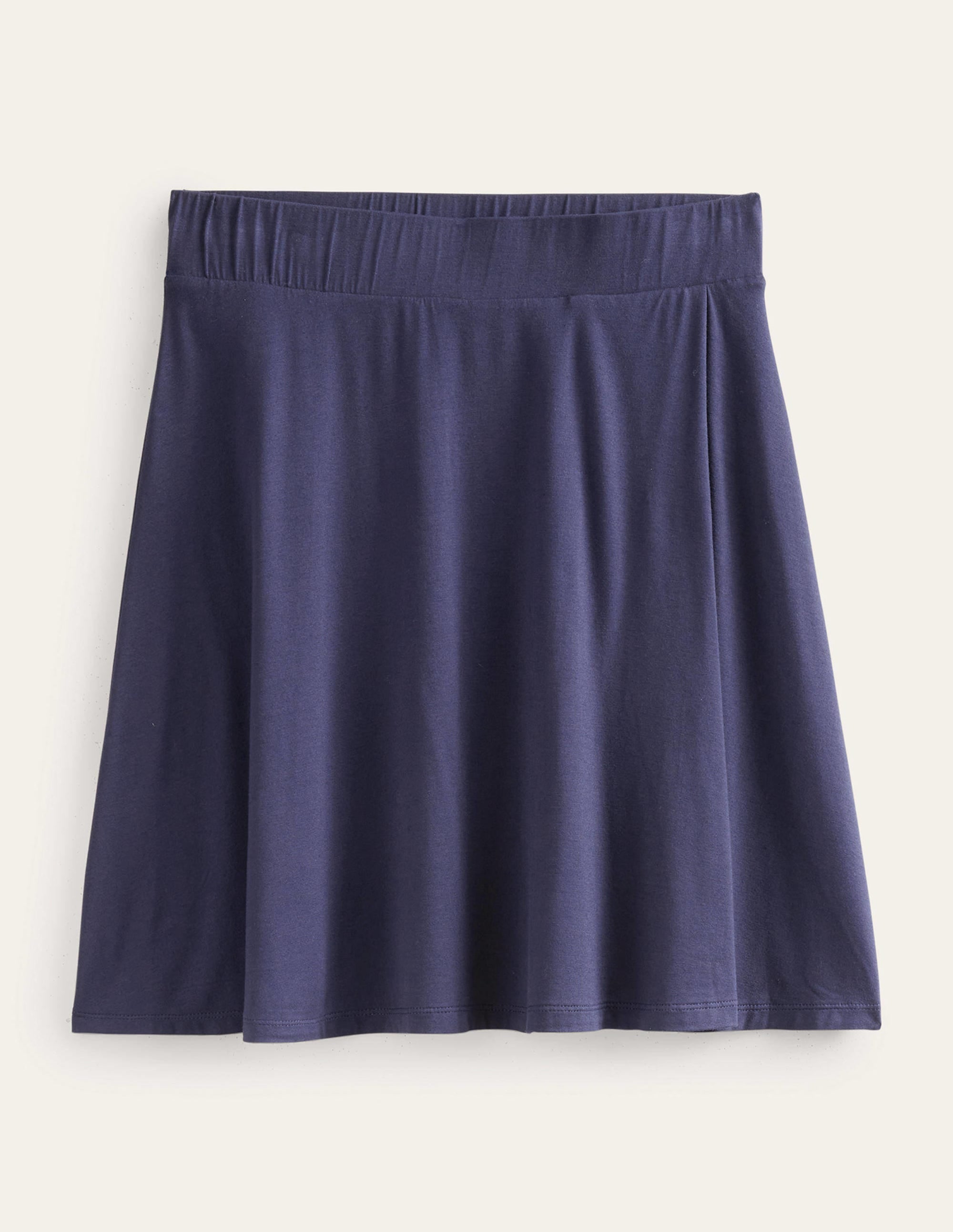 Jersey Wrap Mini Skirt-Navy - Image 5