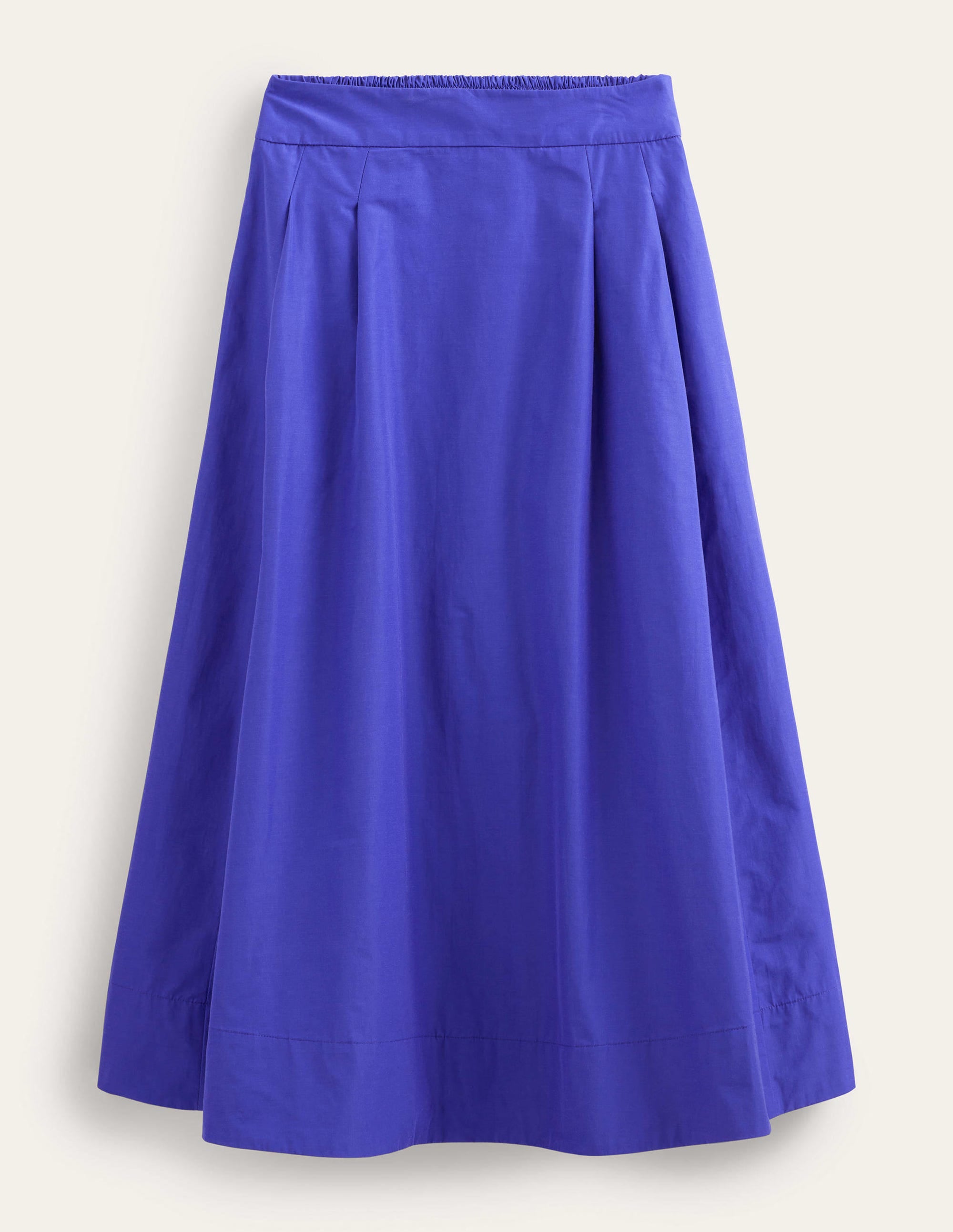 Taffeta Pull-on Midi Skirt-Blue Herron - Image 5